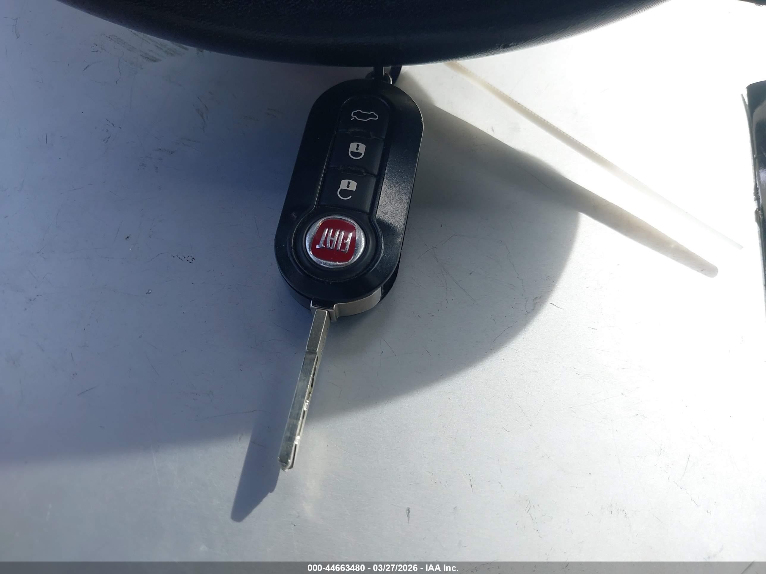 2015 Fiat 500e Battery Electric Black vin: 3C3CFFGE4FT549796