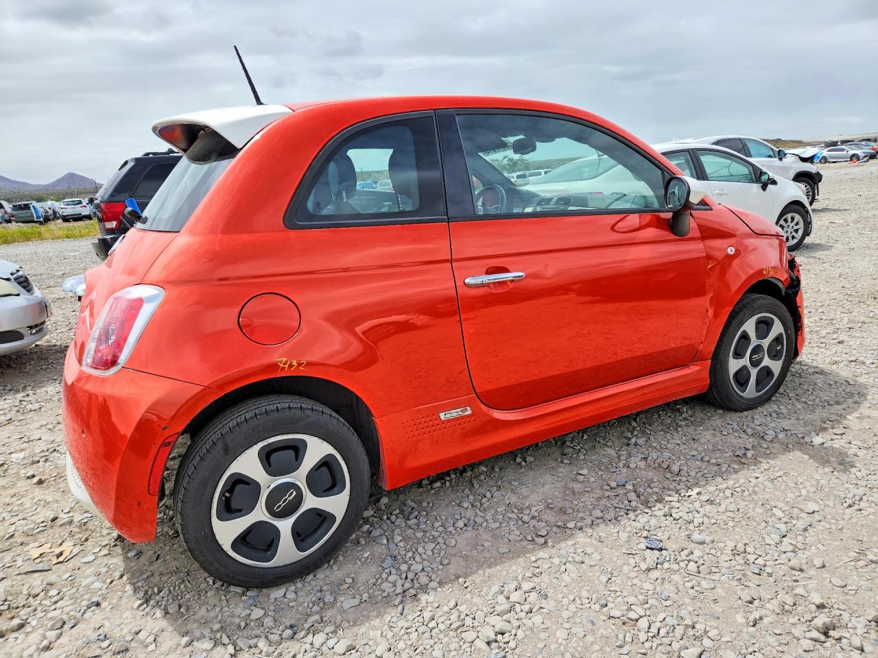 2015 Fiat 500 Electric Orange vin: 3C3CFFGE5FT695432