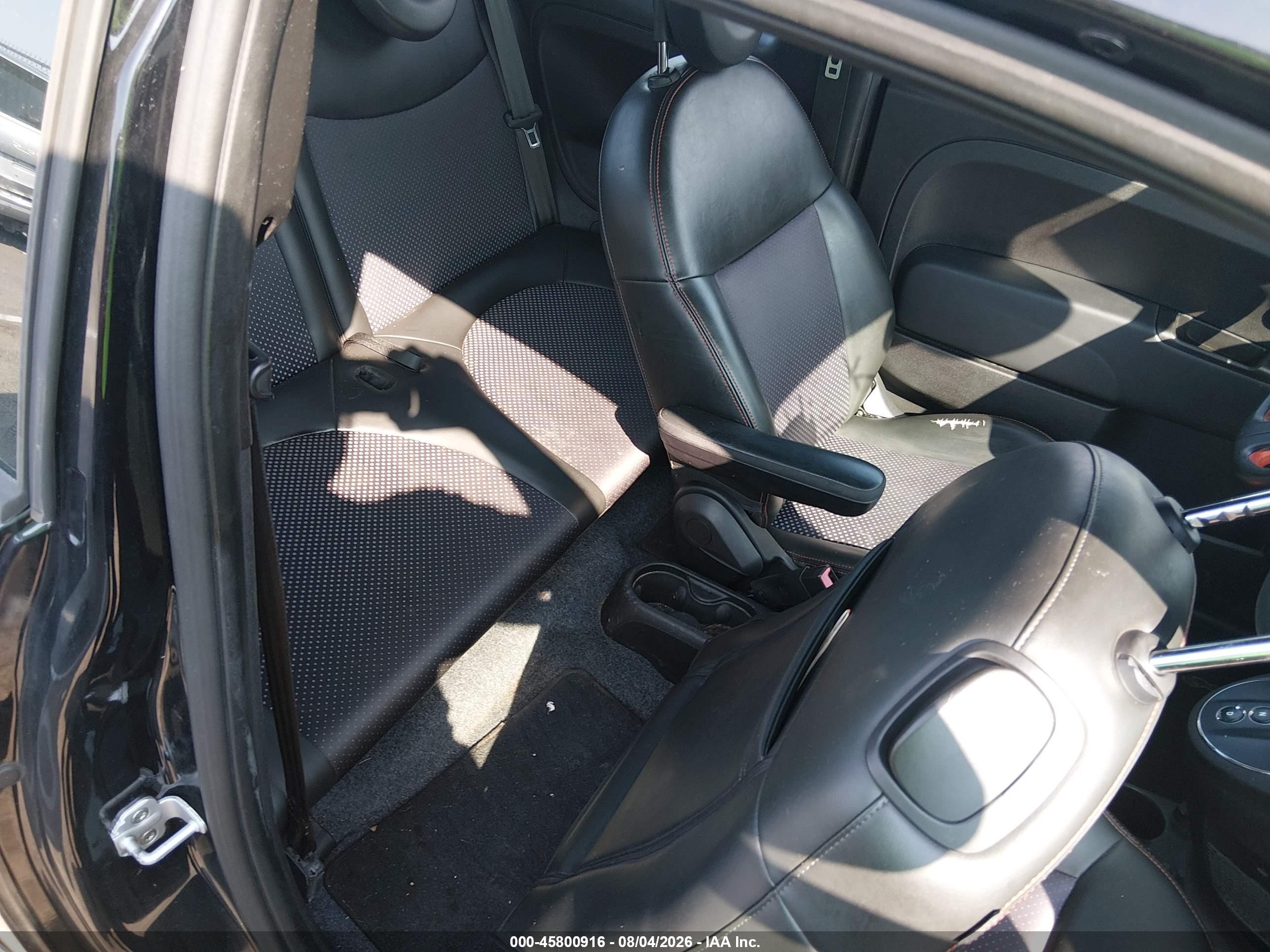 2015 Fiat 500e Battery Electric Black vin: 3C3CFFGE5FT709619