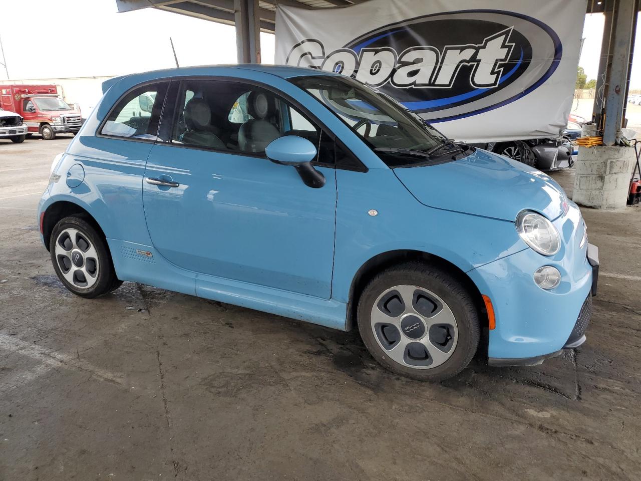 2015 Fiat 500 Electric Blue vin: 3C3CFFGE6FT503192
