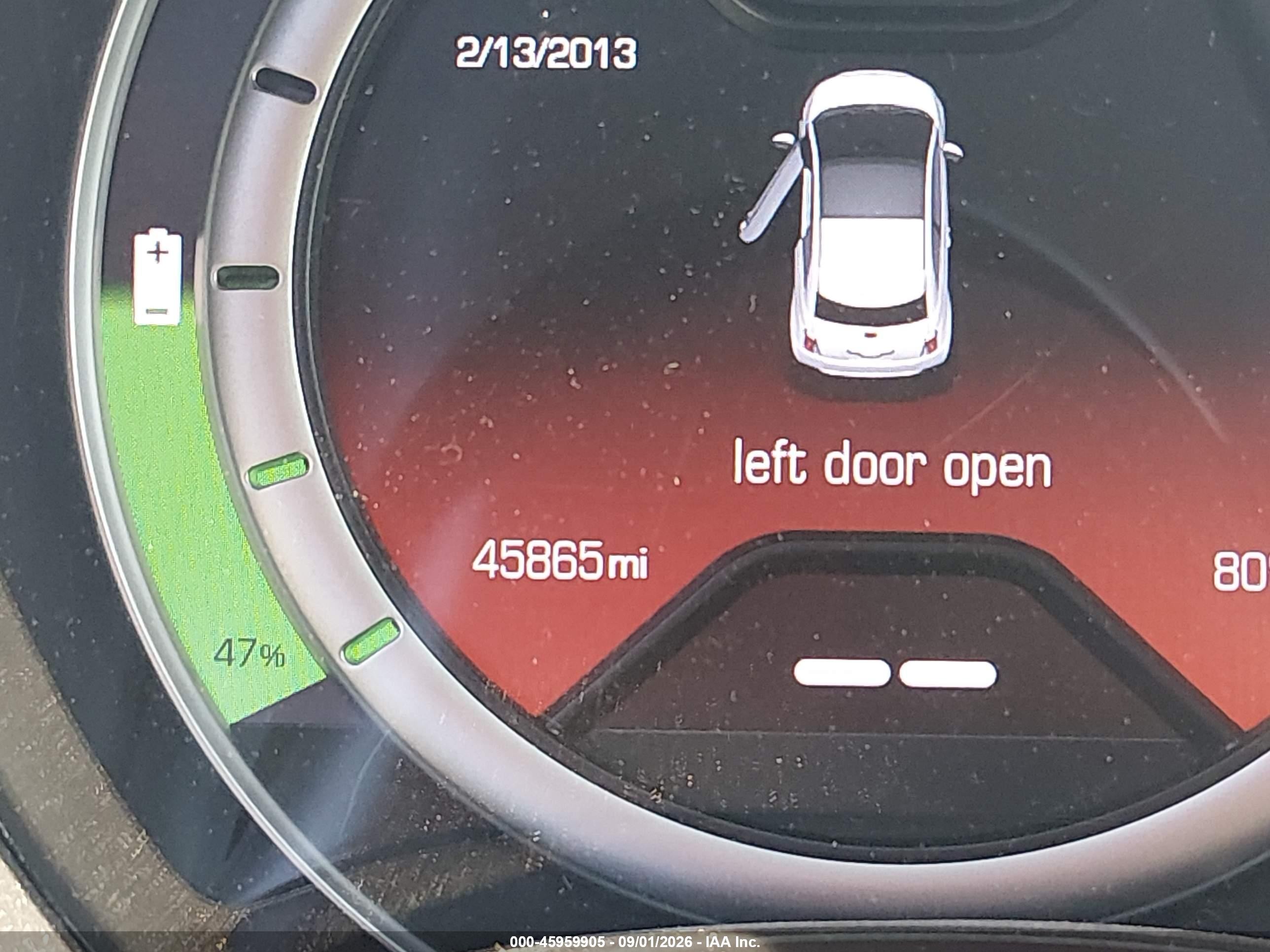 2013 Fiat 500e Battery Electric White vin: 3C3CFFGE7DT745969