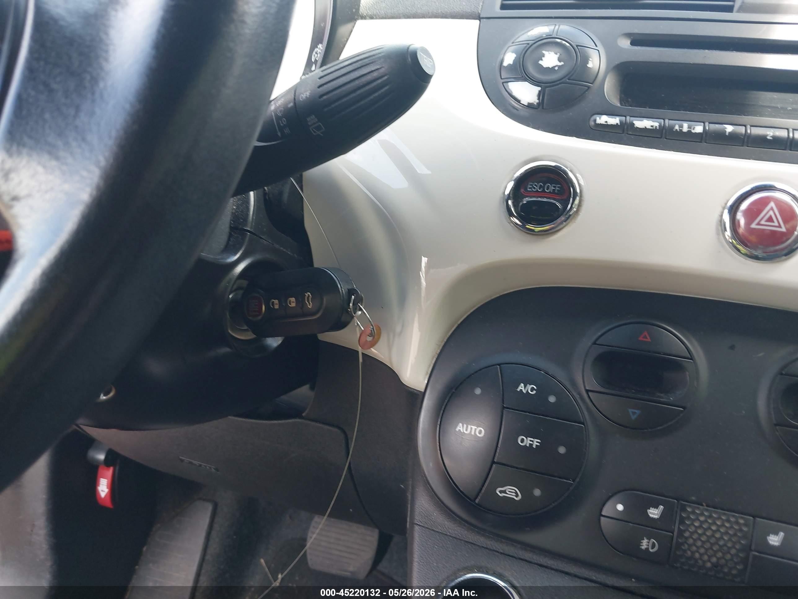 2013 Fiat 500e Battery Electric Оранжевый vin: 3C3CFFGE7DT750993