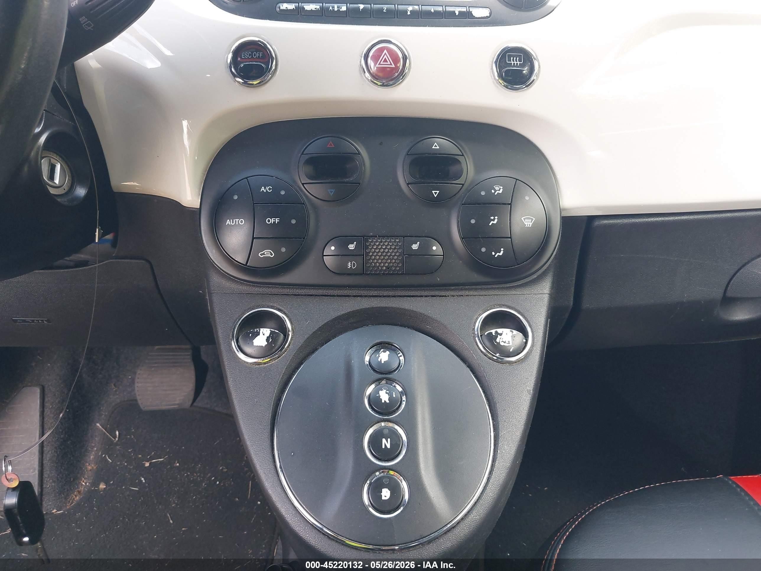 2013 Fiat 500e Battery Electric Оранжевый vin: 3C3CFFGE7DT750993