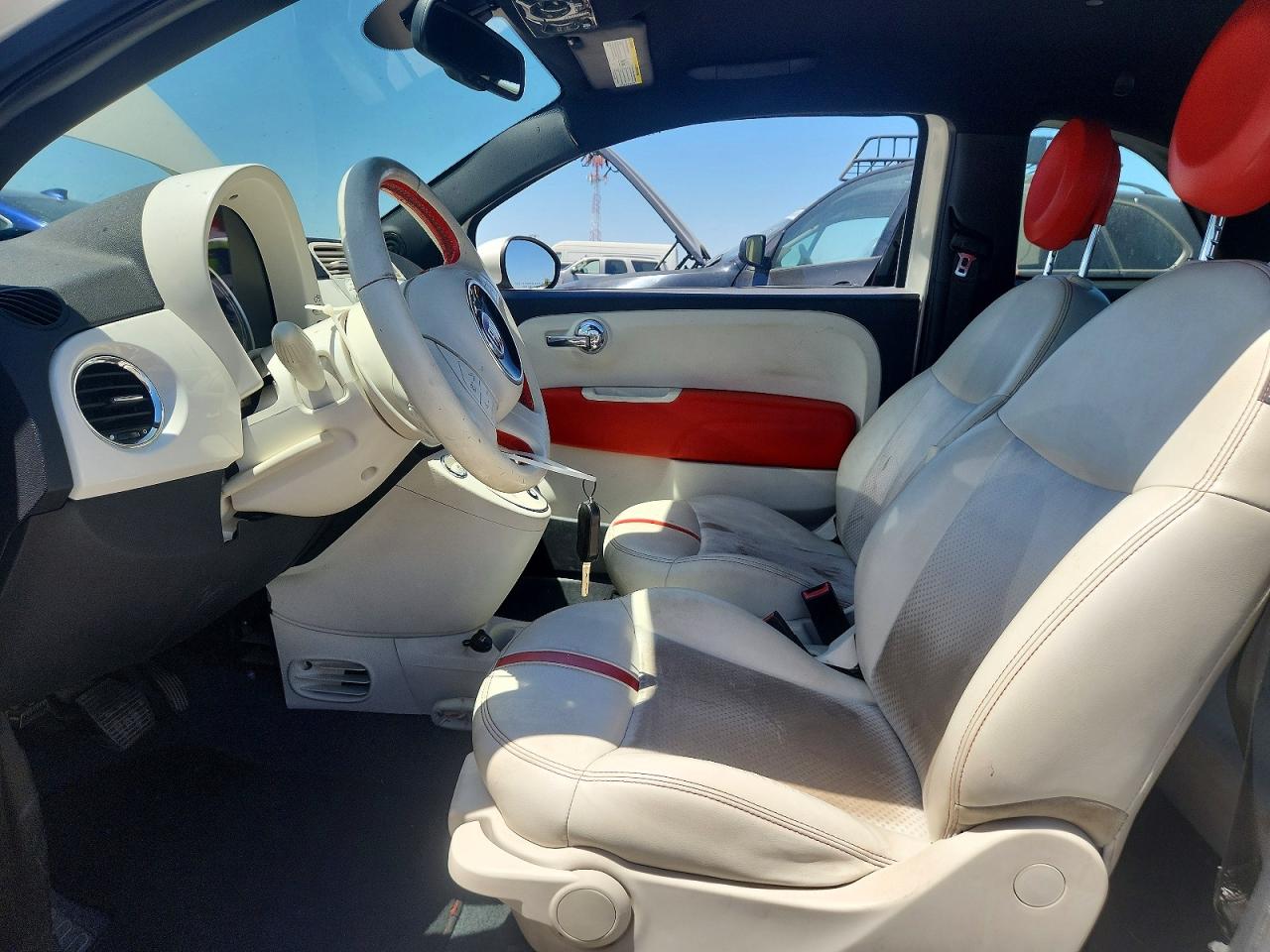 2014 Fiat 500 Electric White vin: 3C3CFFGE7ET172668