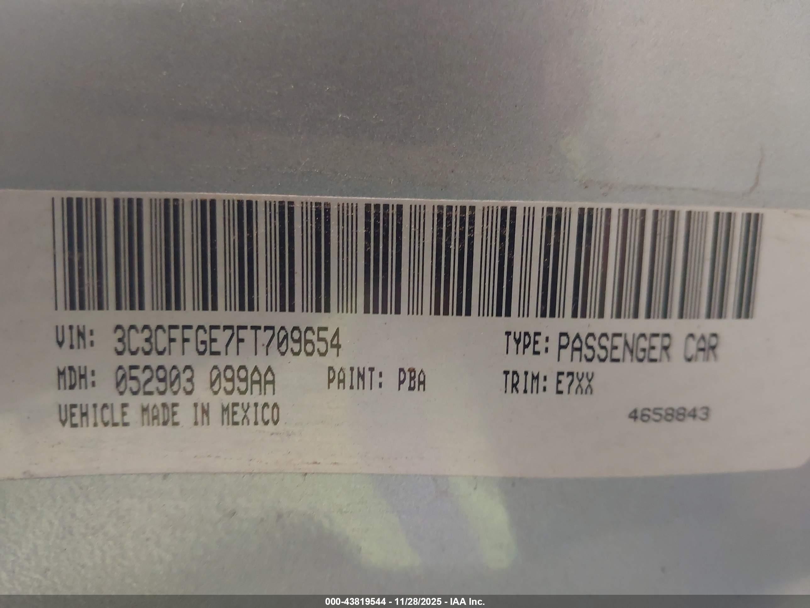 2015 Fiat 500e Battery Electric Blue vin: 3C3CFFGE7FT709654
