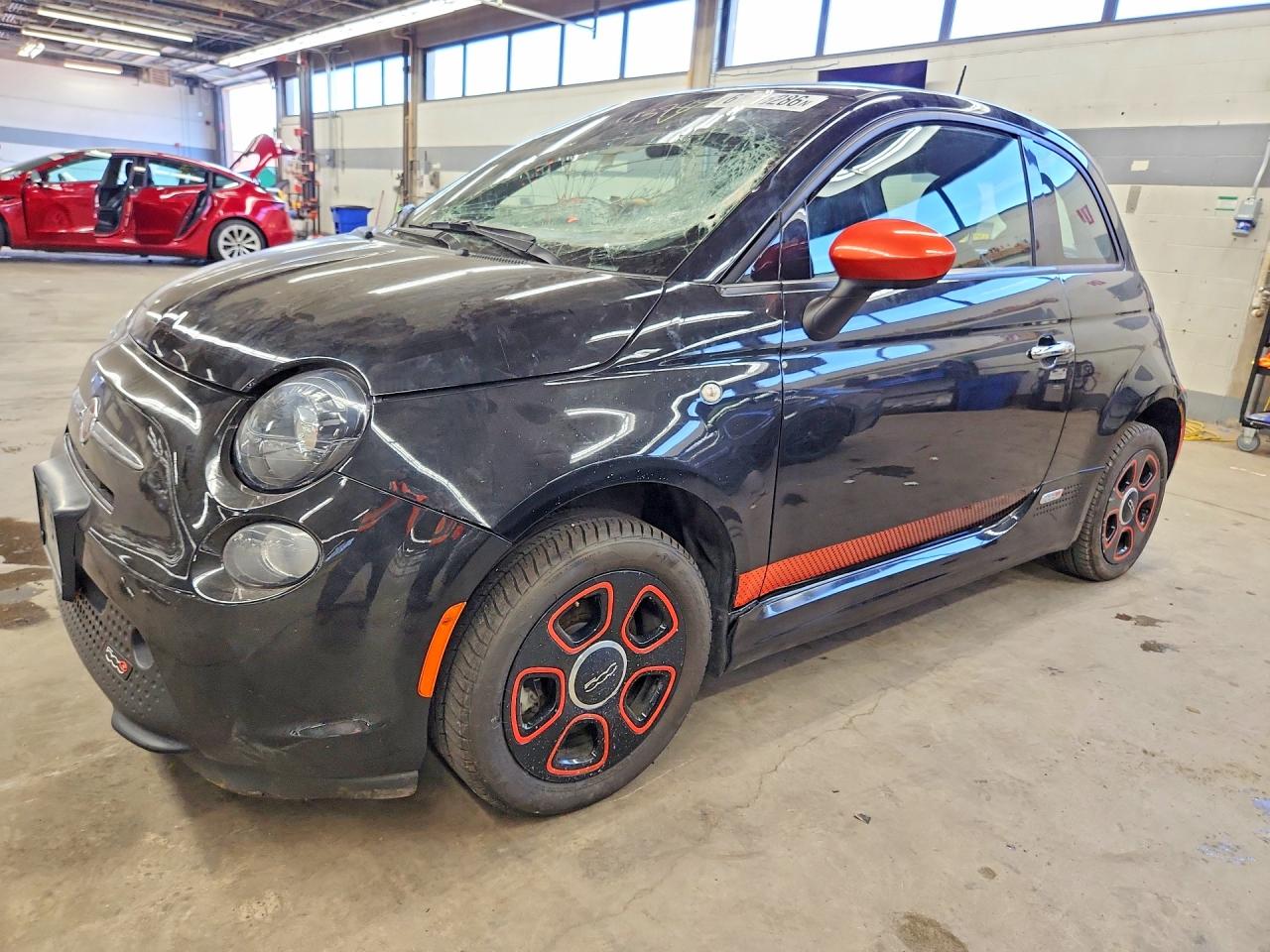 2013 Fiat 500 Electric Black vin: 3C3CFFGE9DT663239