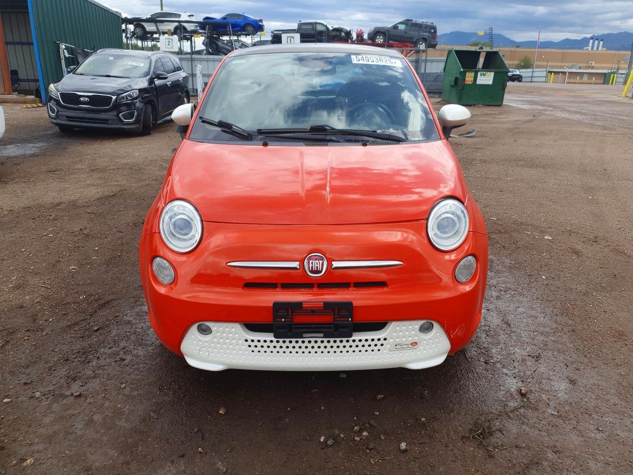 2014 Fiat 500 Electric Orange vin: 3C3CFFGE9ET189715