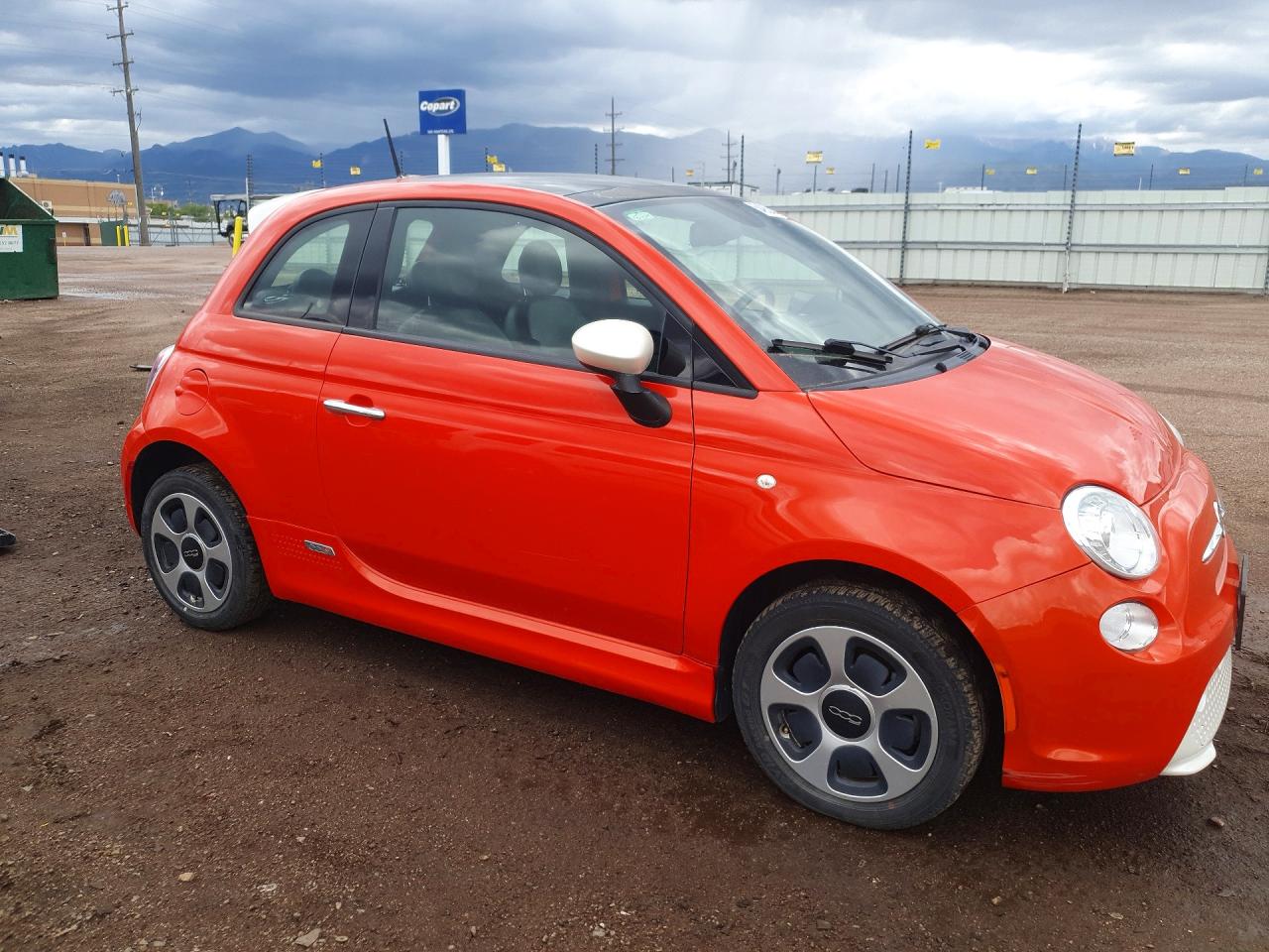 2014 Fiat 500 Electric Orange vin: 3C3CFFGE9ET189715