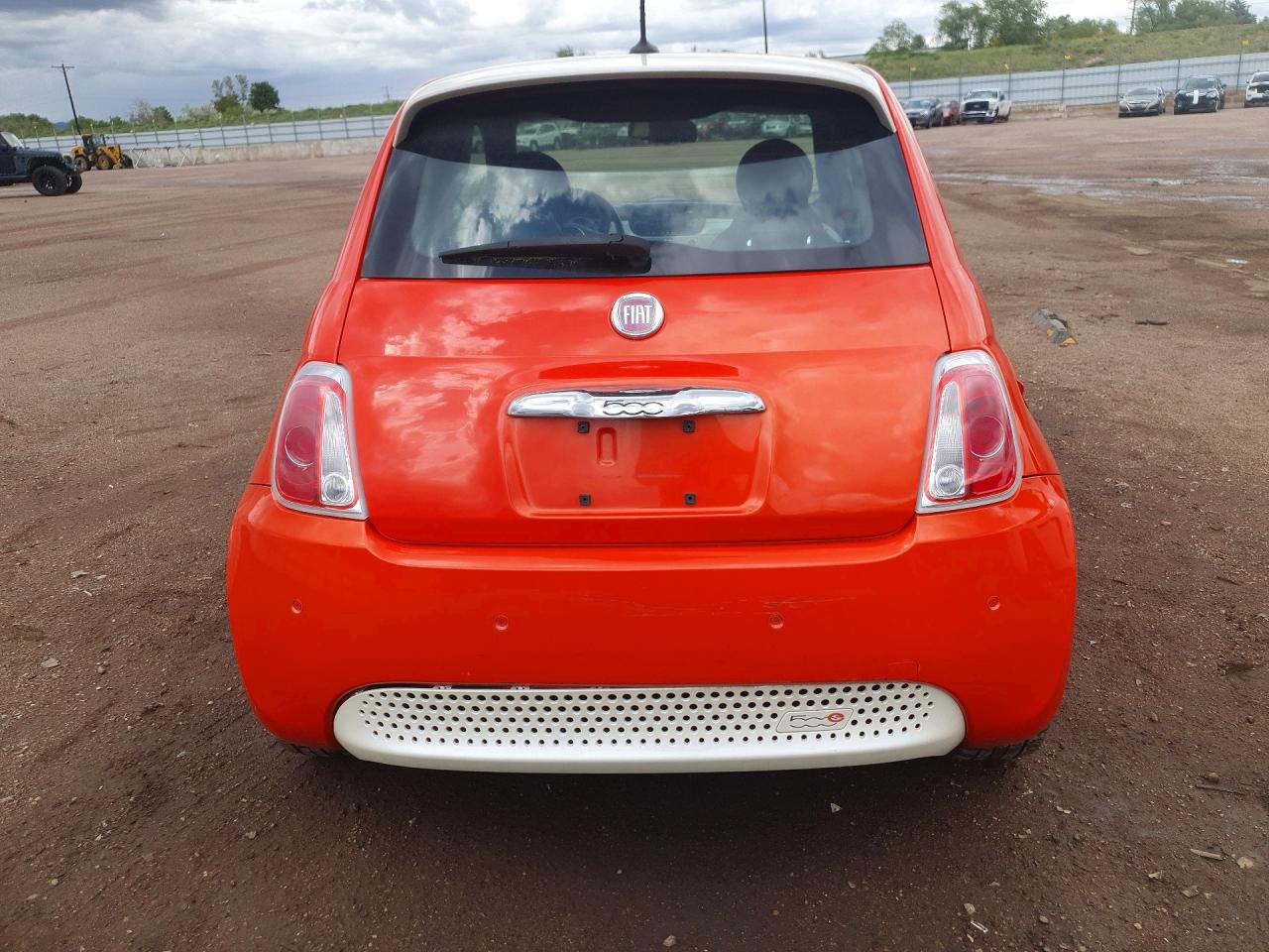 2014 Fiat 500 Electric Orange vin: 3C3CFFGE9ET189715