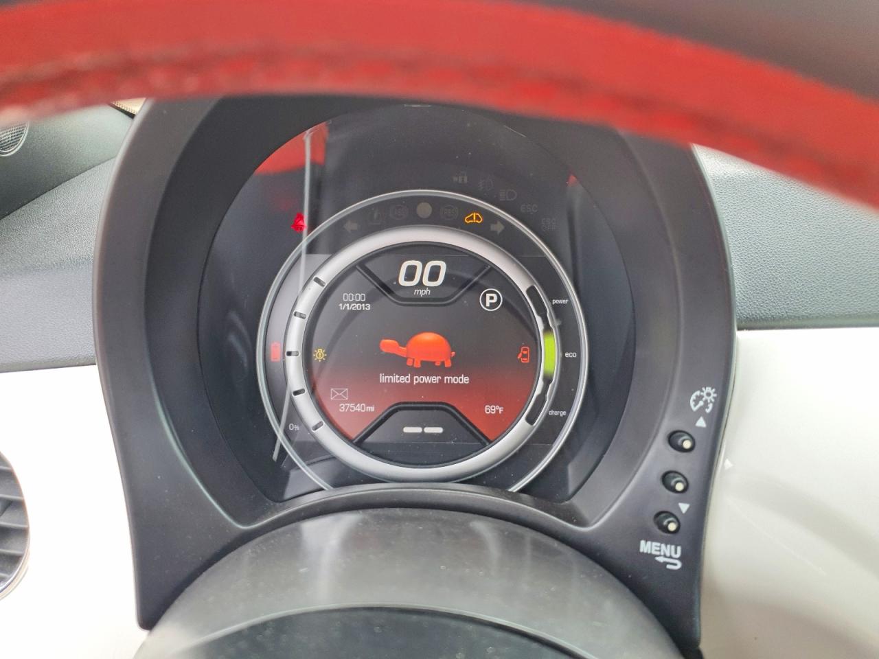 2014 Fiat 500 Electric Orange vin: 3C3CFFGE9ET189715