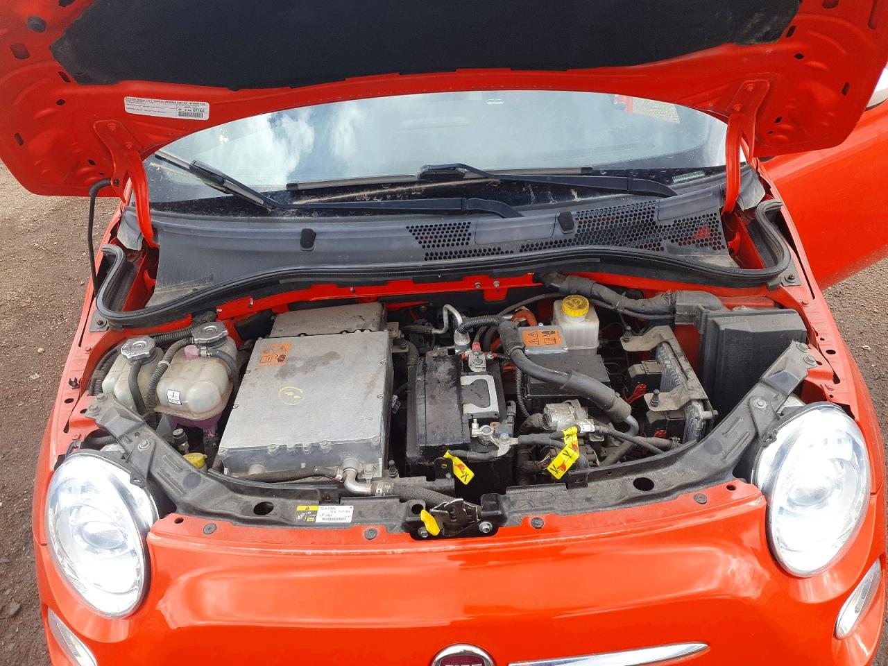2014 Fiat 500 Electric Orange vin: 3C3CFFGE9ET189715