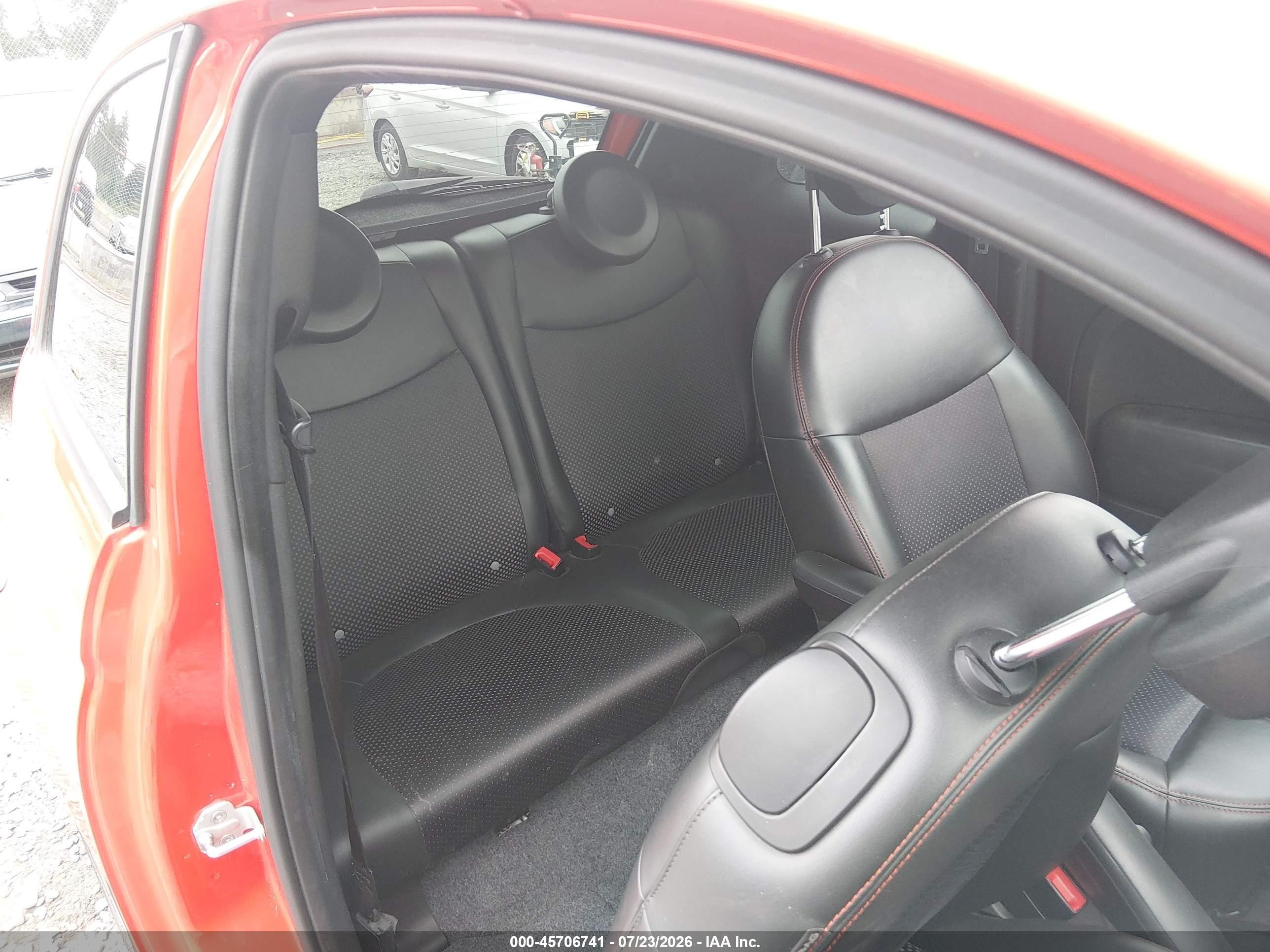 2015 Fiat 500e Battery Electric Orange vin: 3C3CFFGE9FT503266