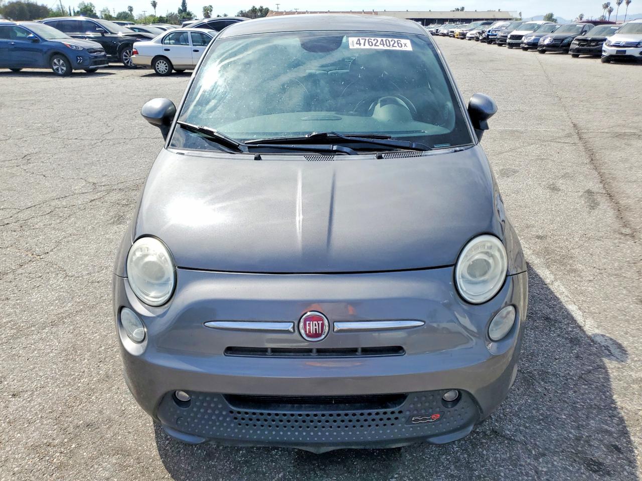 2013 Fiat 500 Electric Gray vin: 3C3CFFGEXDT744797