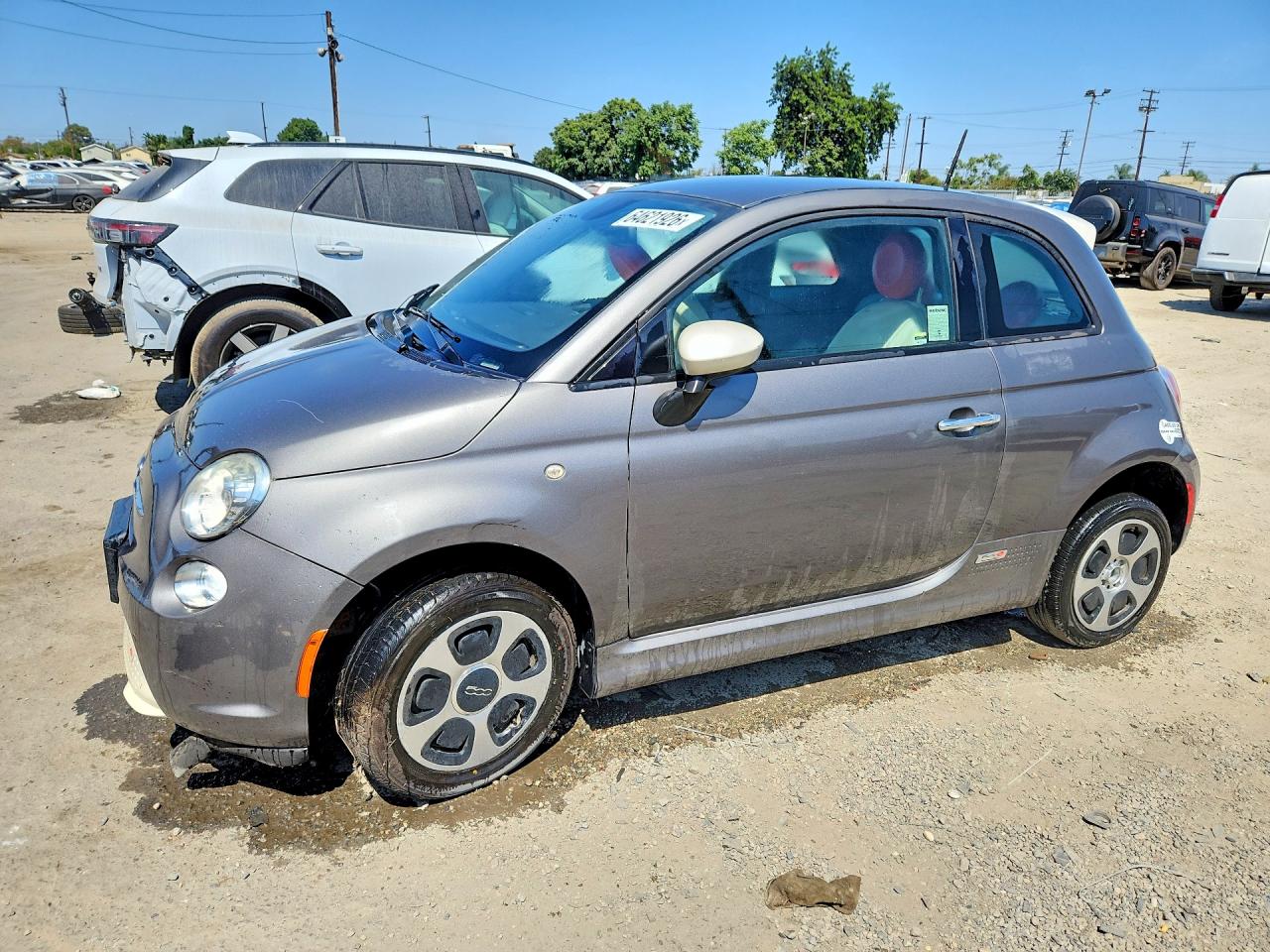 2013 Fiat 500 Electric Gray vin: 3C3CFFGEXDT752656