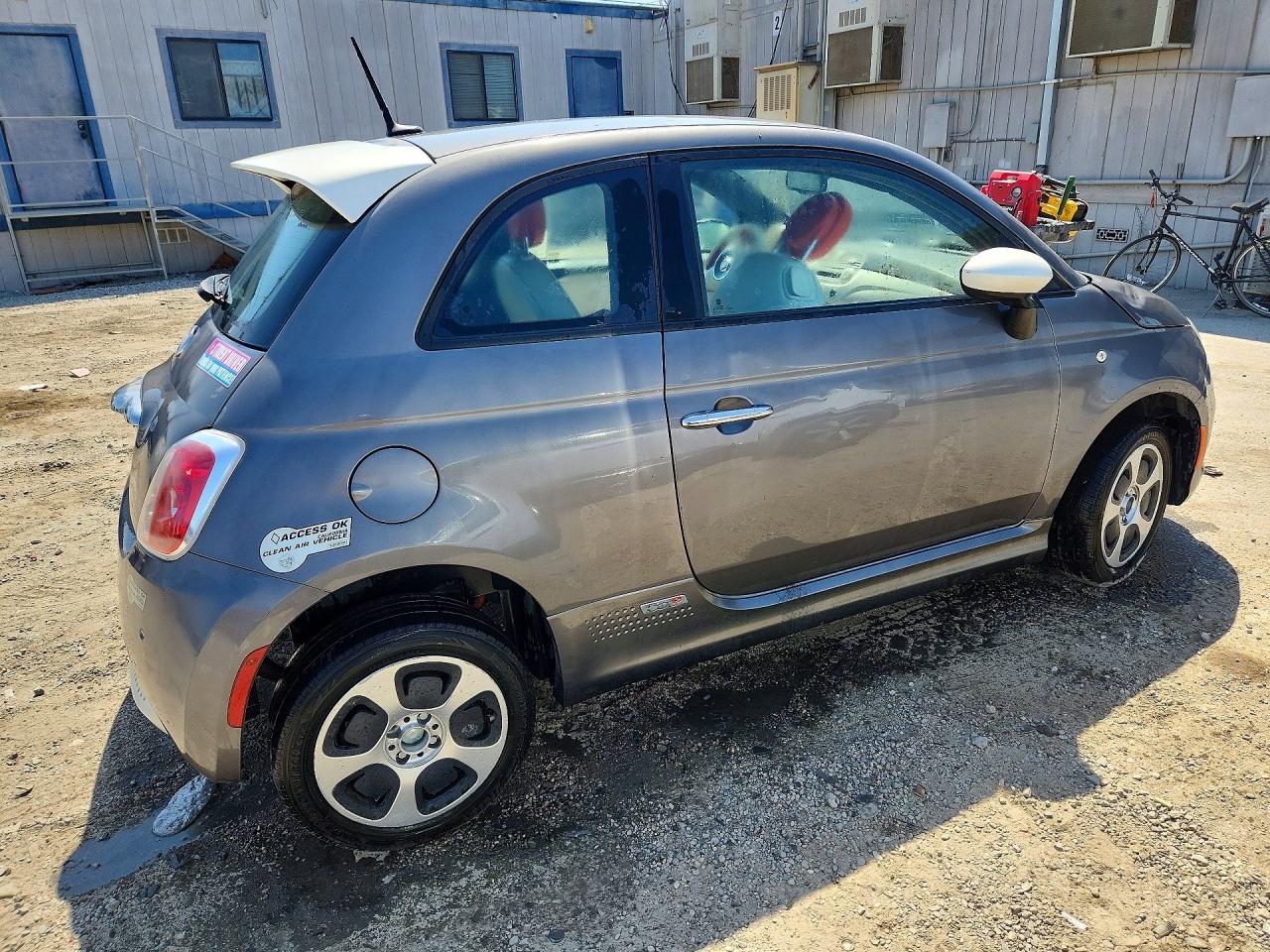 2013 Fiat 500 Electric Gray vin: 3C3CFFGEXDT752656