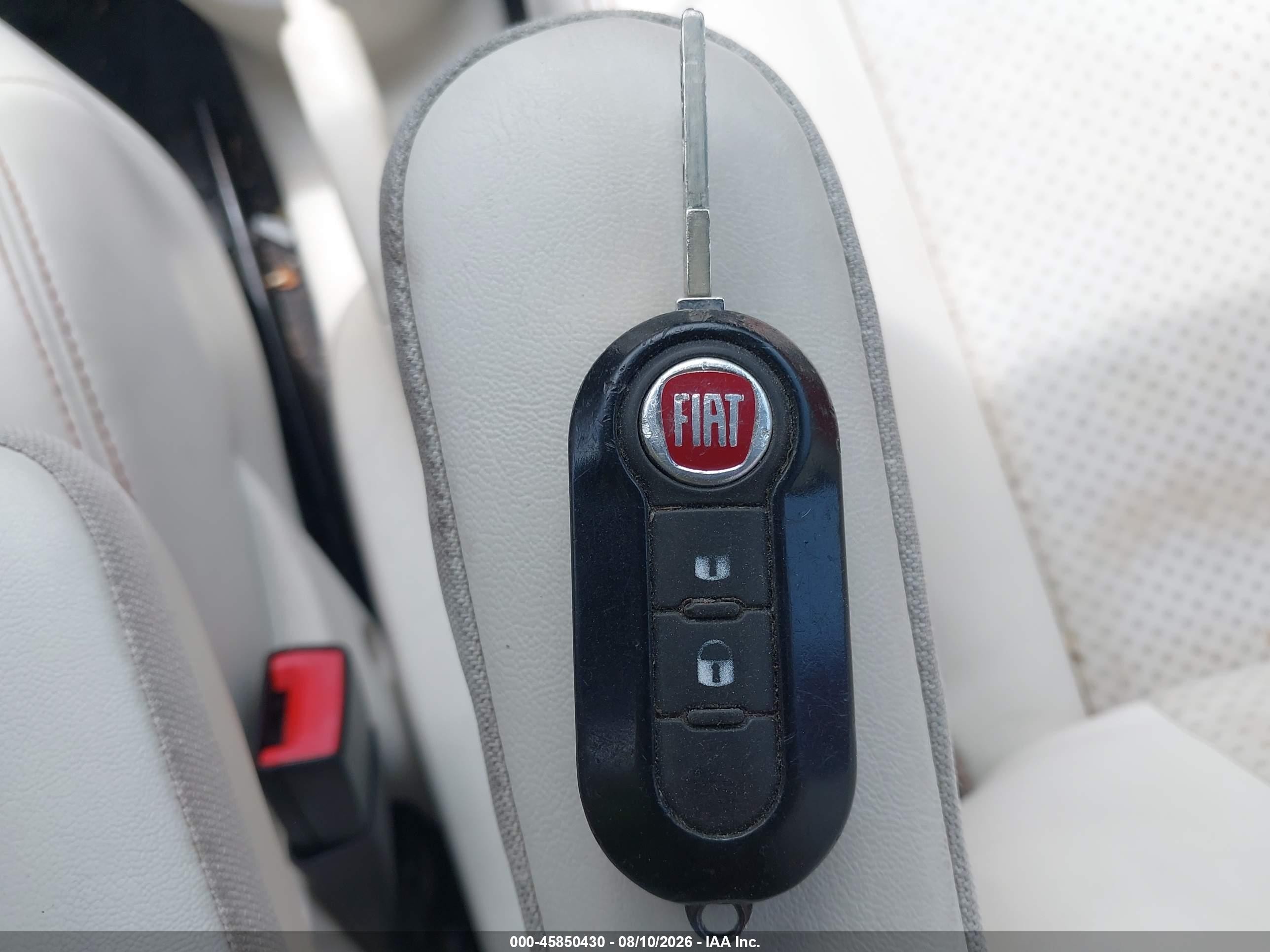2014 Fiat 500e Battery Electric Orange vin: 3C3CFFGEXET172762