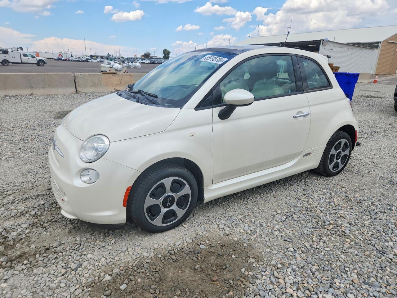 2014 Fiat 500 Electric White vin: 3C3CFFGEXET244690