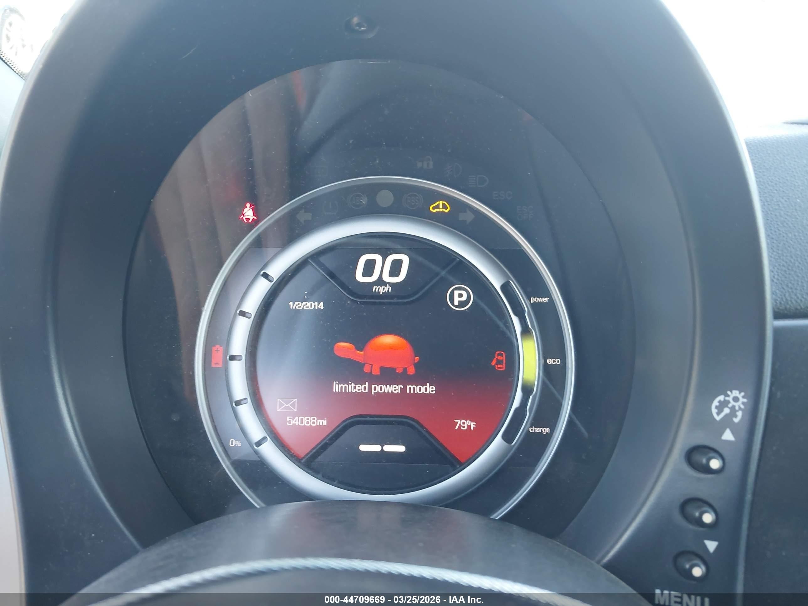 2015 Fiat 500e Battery Electric Turquoise vin: 3C3CFFGEXFT503194