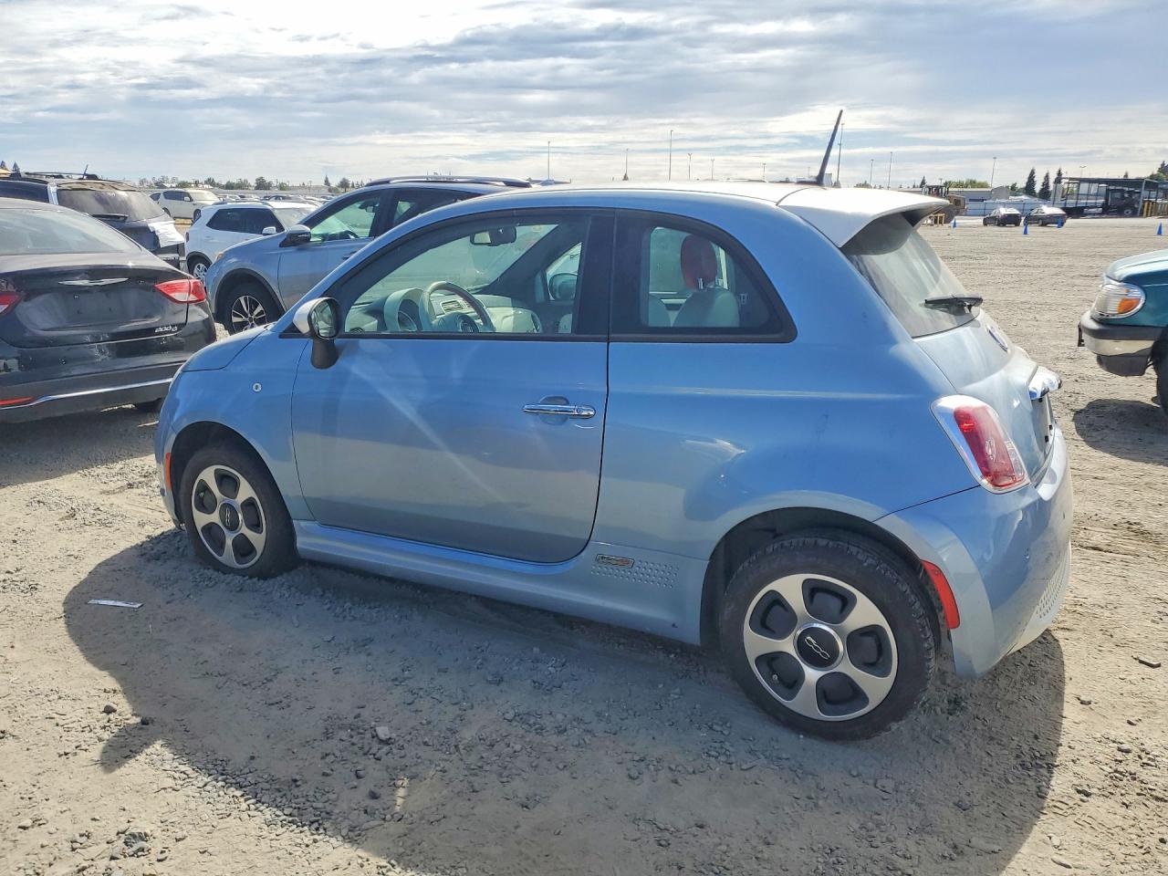 2015 Fiat 500 Electric Blue vin: 3C3CFFGEXFT522909
