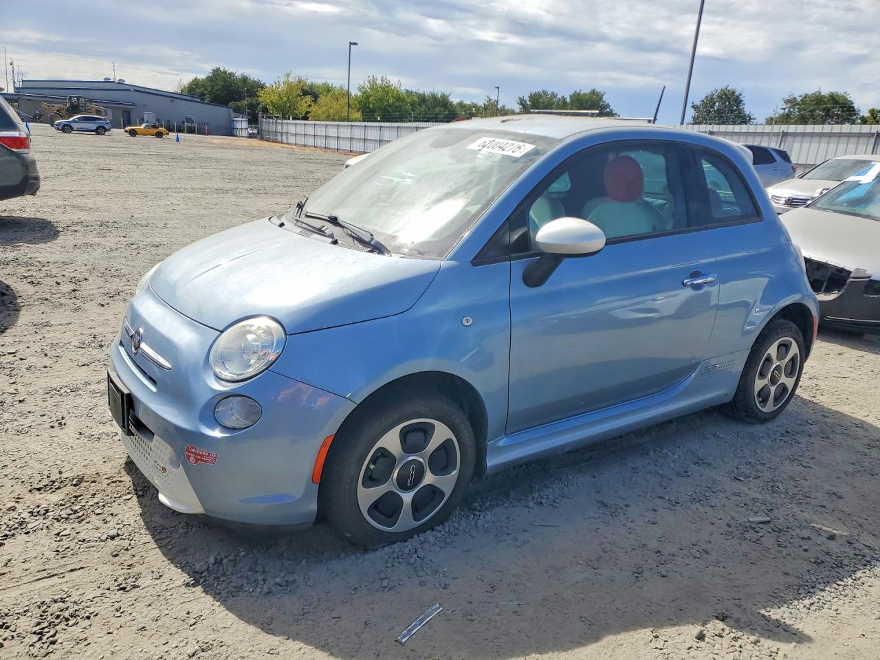 2015 Fiat 500 Electric Синий vin: 3C3CFFGEXFT522909