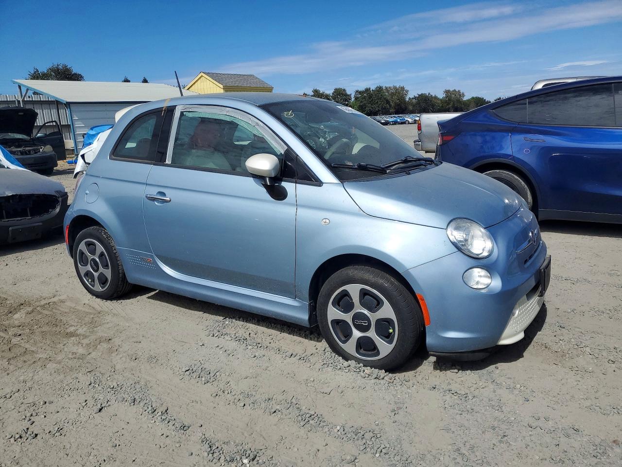 2015 Fiat 500 Electric Blue vin: 3C3CFFGEXFT522909