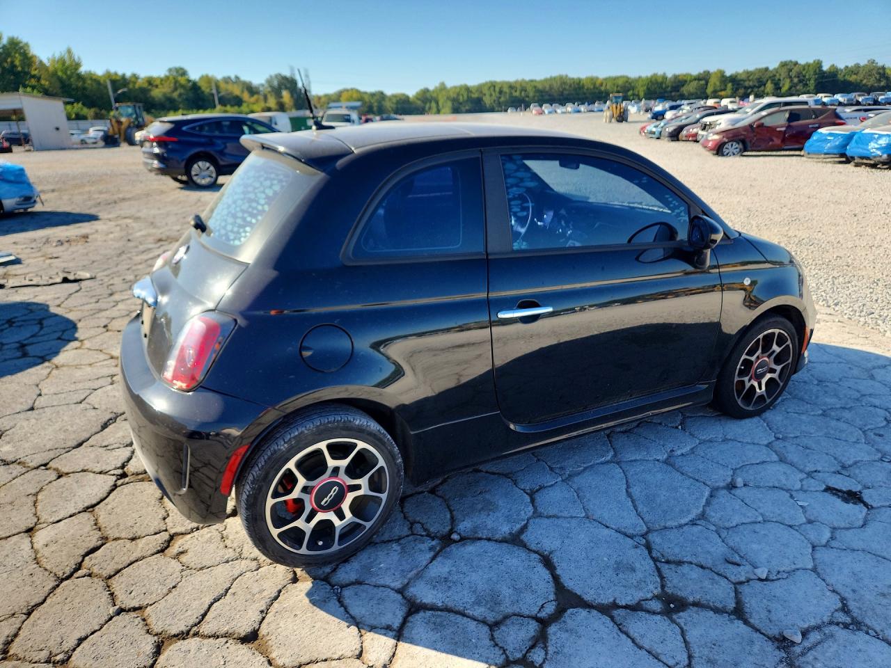 2013 Fiat 500 Sport Black vin: 3C3CFFHH1DT623245