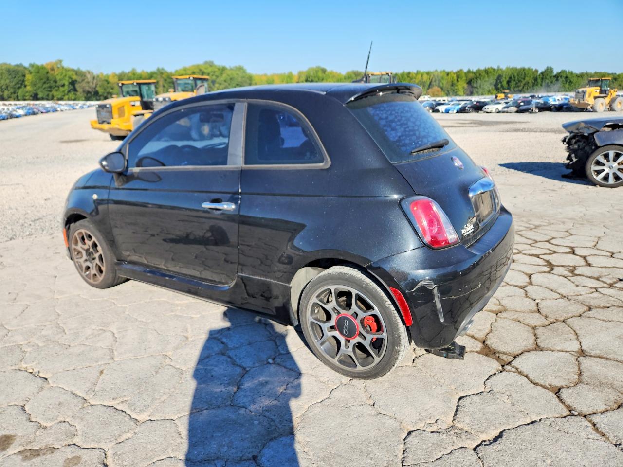 2013 Fiat 500 Sport Black vin: 3C3CFFHH1DT623245