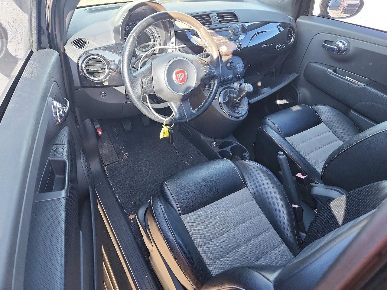 2013 Fiat 500 Sport Black vin: 3C3CFFHH1DT623245