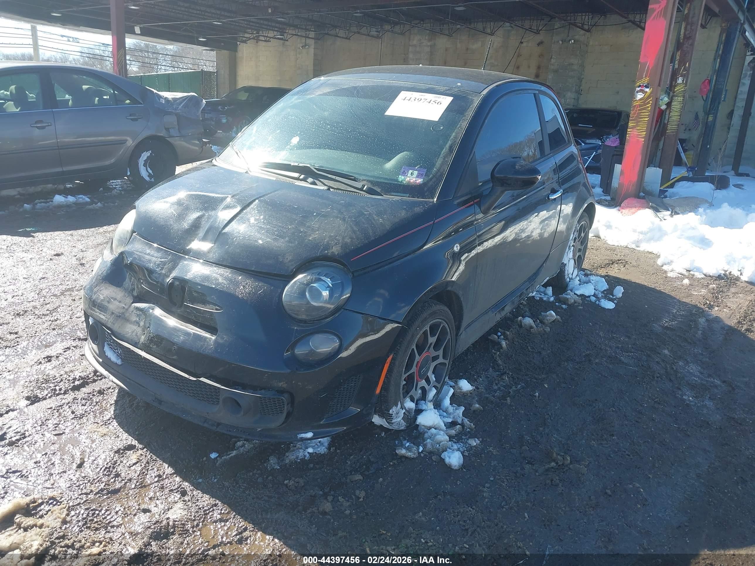 2015 Fiat 500 Turbo Black vin: 3C3CFFHH1FT567729