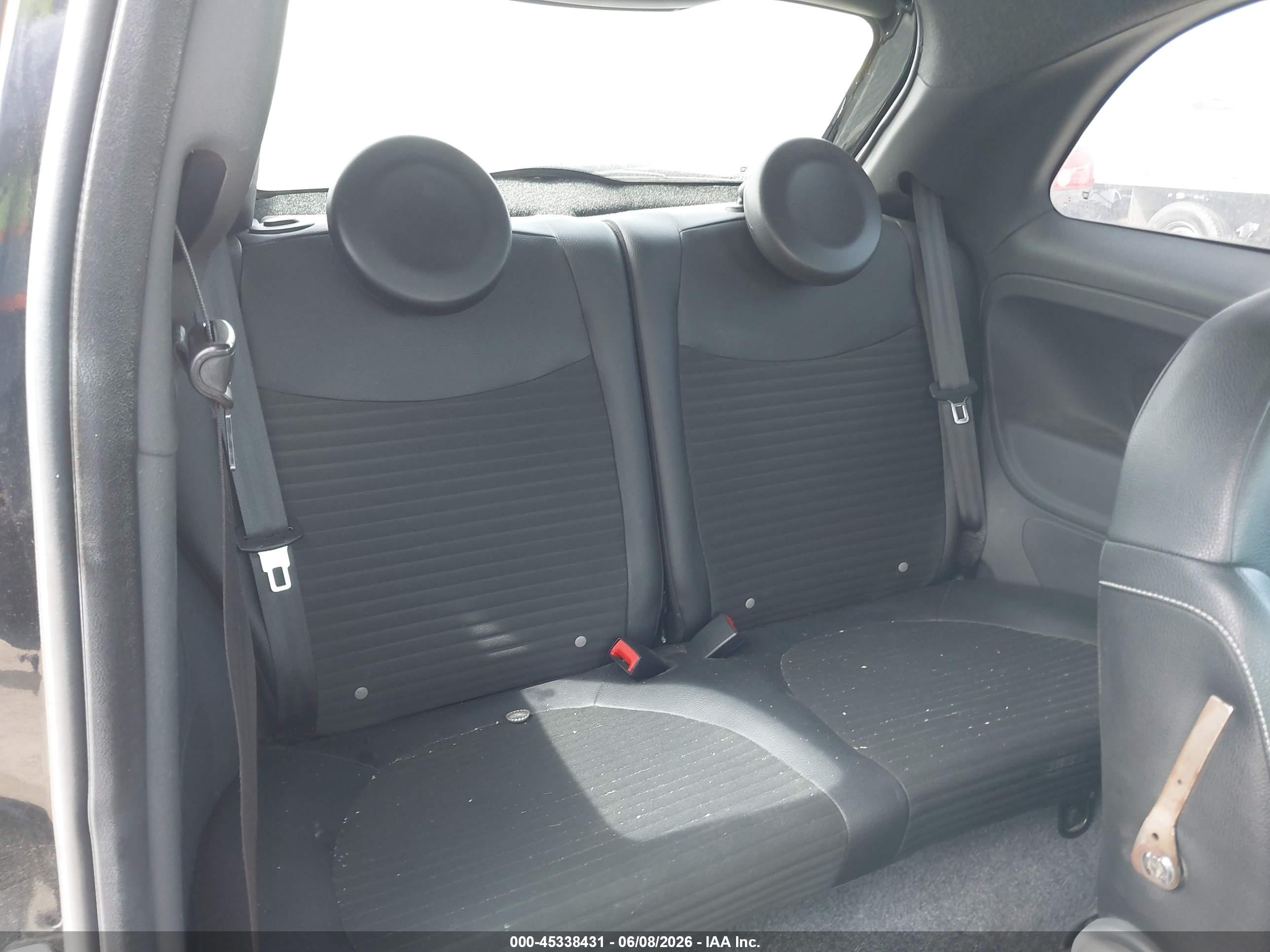 2015 Fiat 500 Turbo Black vin: 3C3CFFHH1FT689927