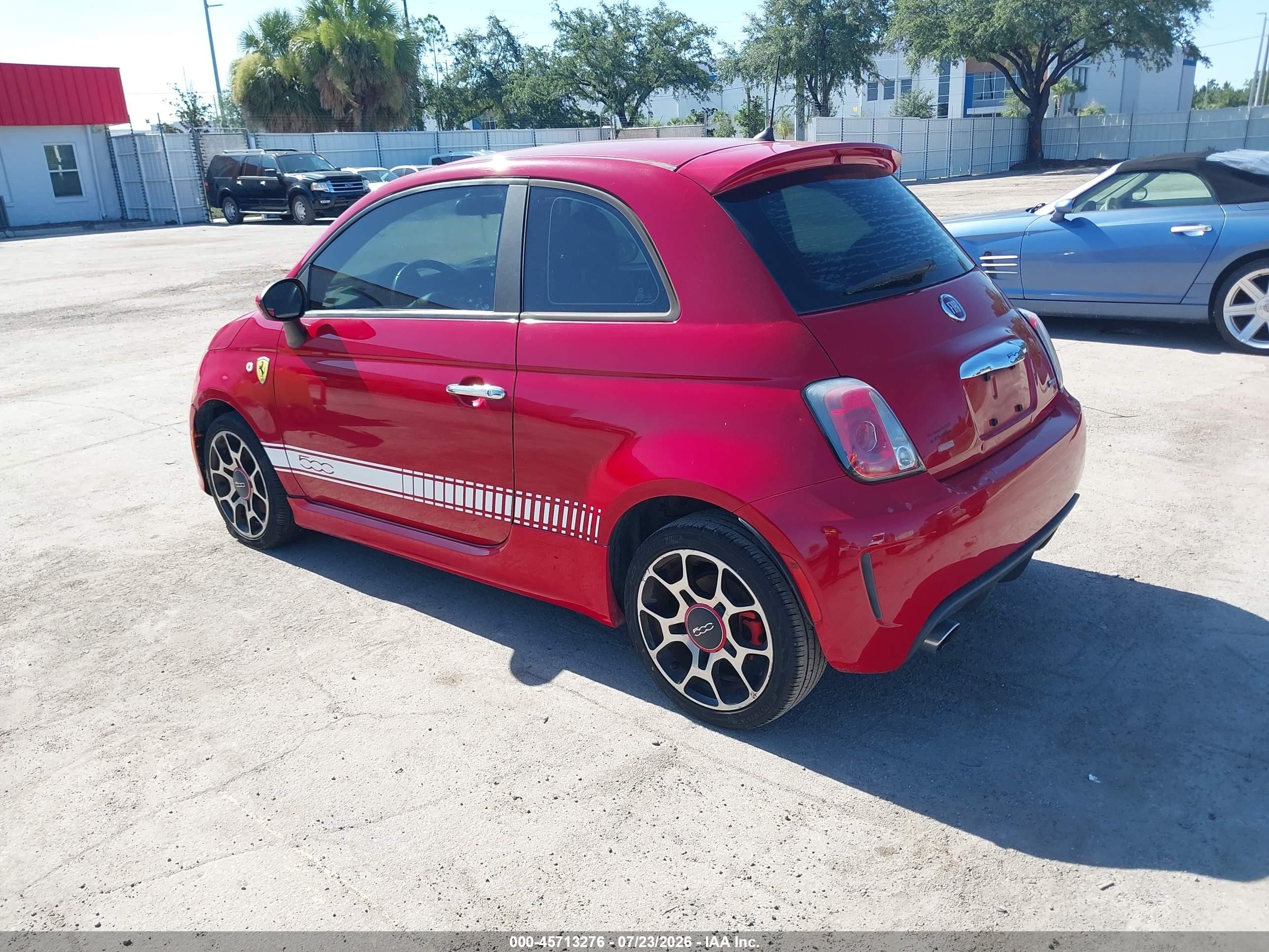 2015 Fiat 500 Turbo Red vin: 3C3CFFHH7FT568853