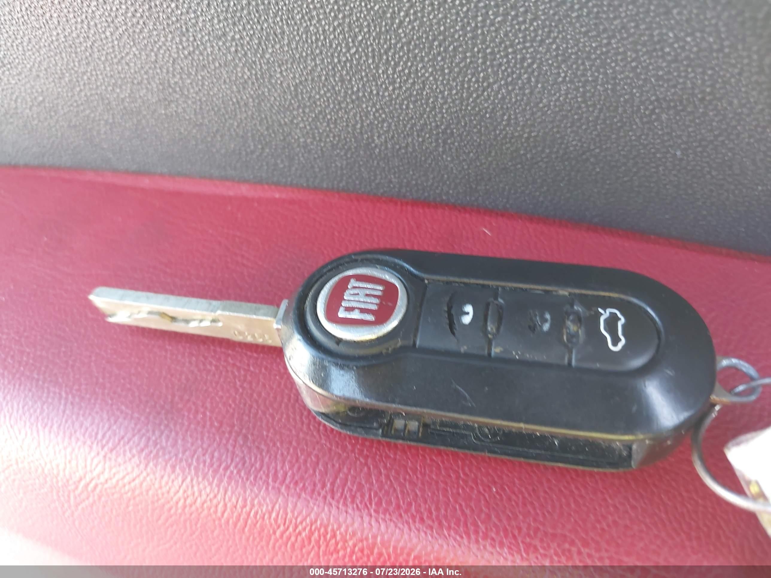 2015 Fiat 500 Turbo Red vin: 3C3CFFHH7FT568853