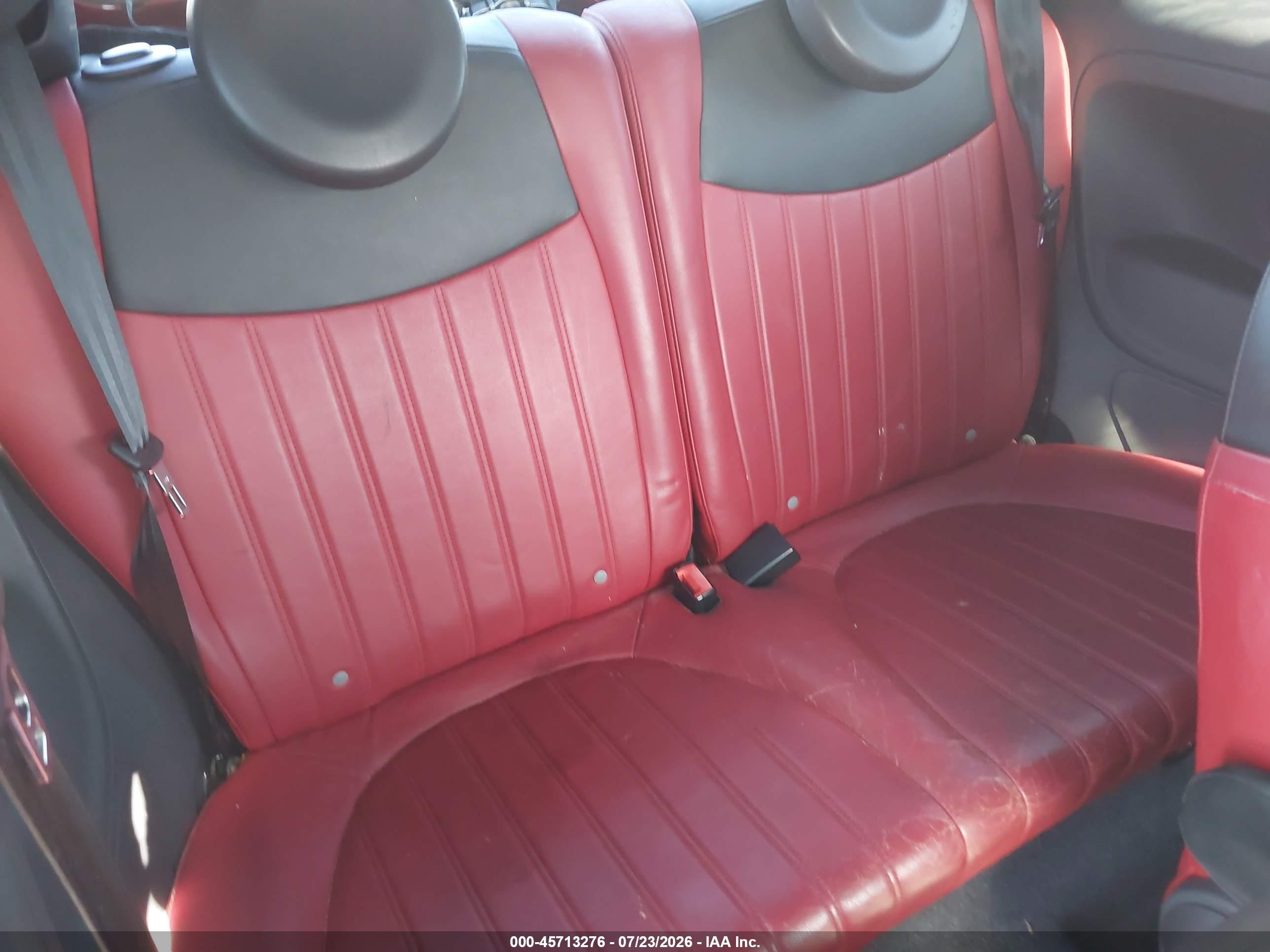 2015 Fiat 500 Turbo Red vin: 3C3CFFHH7FT568853
