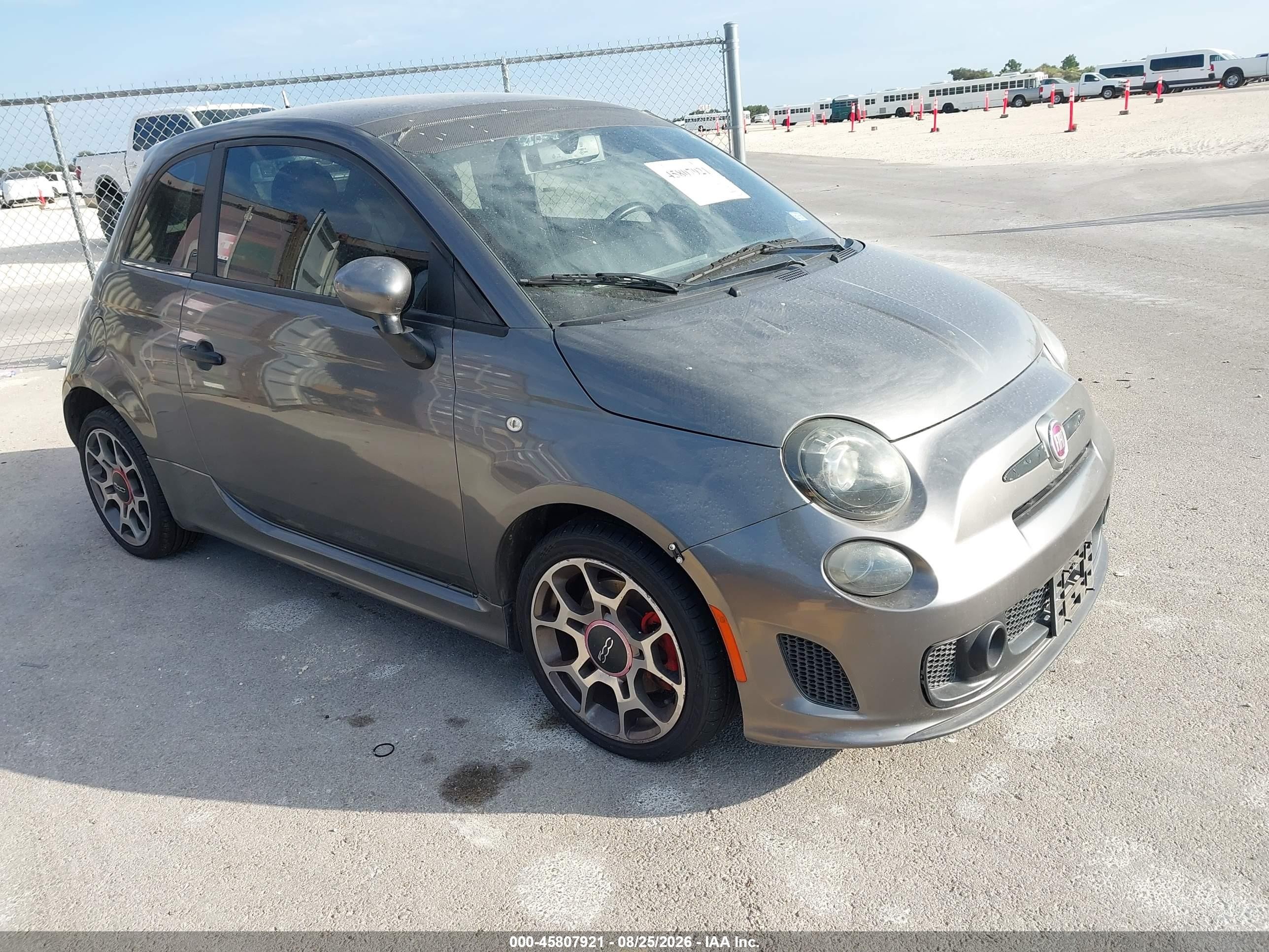 2013 Fiat 500 Turbo Серый vin: 3C3CFFHH9DT613532