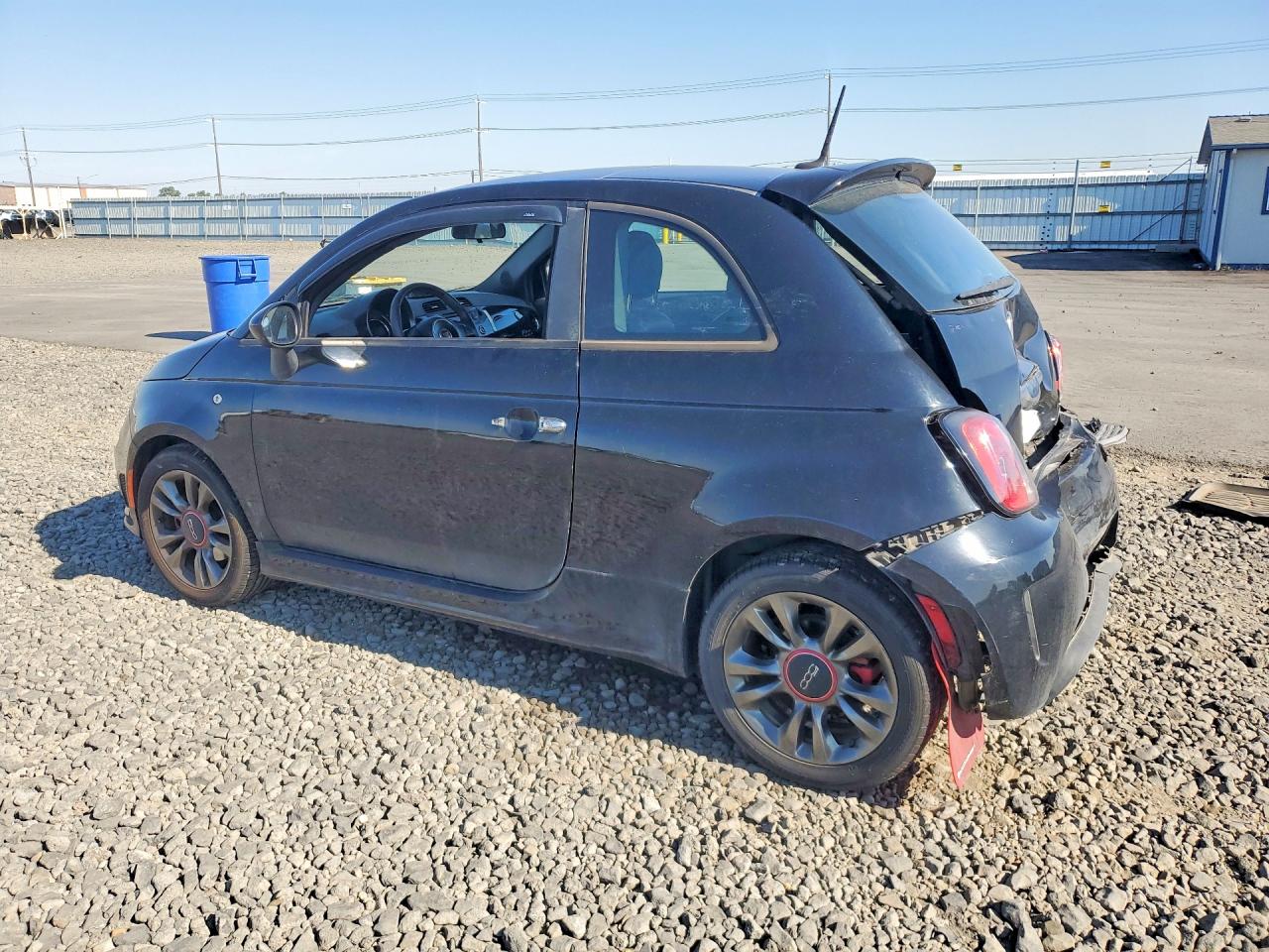 2015 Fiat 500 Sport Black vin: 3C3CFFHH9FT586223