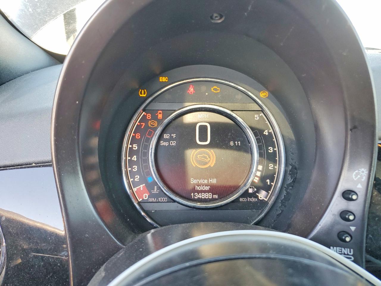 2015 Fiat 500 Sport Black vin: 3C3CFFHH9FT586223