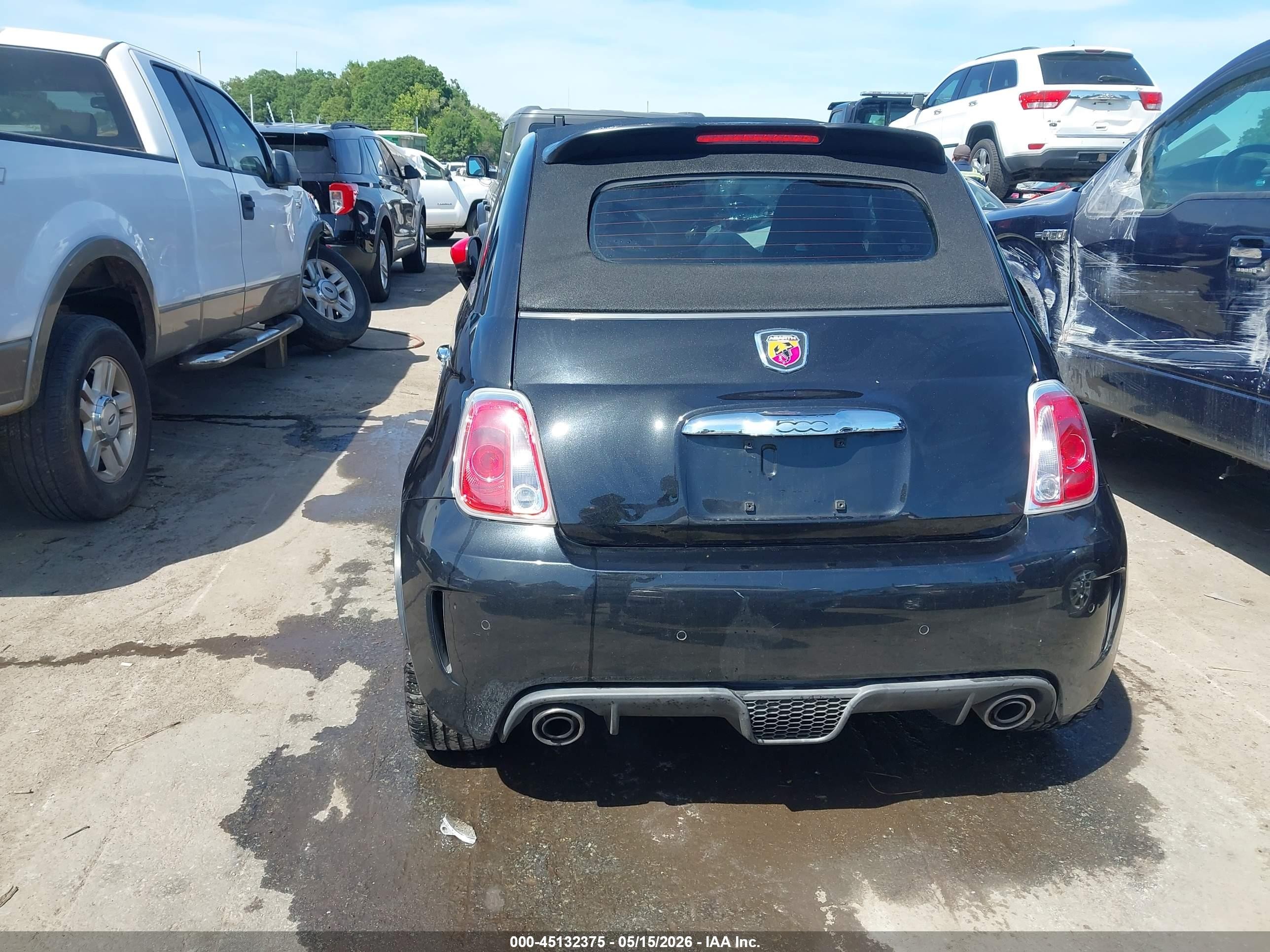 2013 Fiat 500c Abarth Black vin: 3C3CFFJH3DT666950