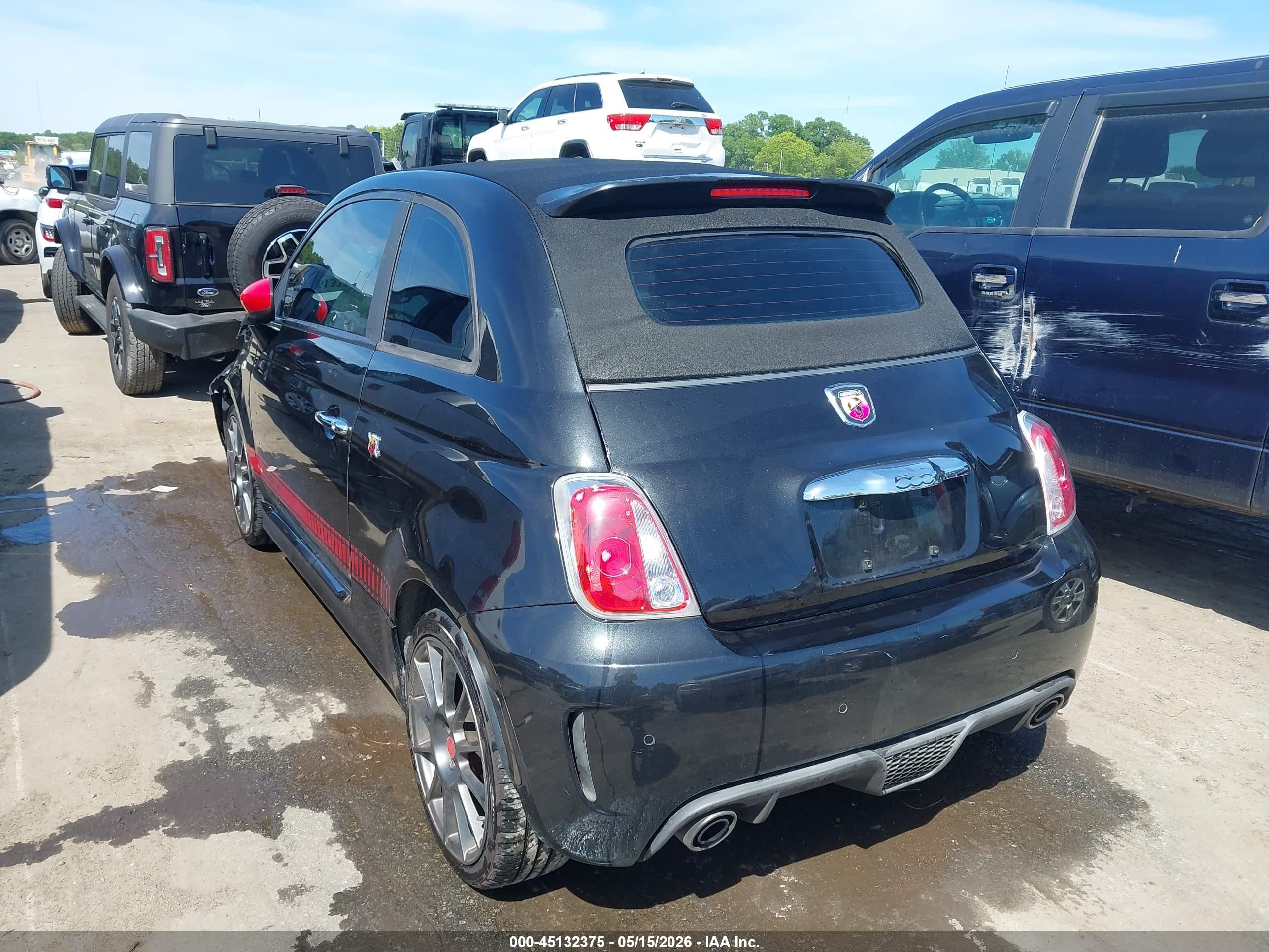 2013 Fiat 500c Abarth Black vin: 3C3CFFJH3DT666950