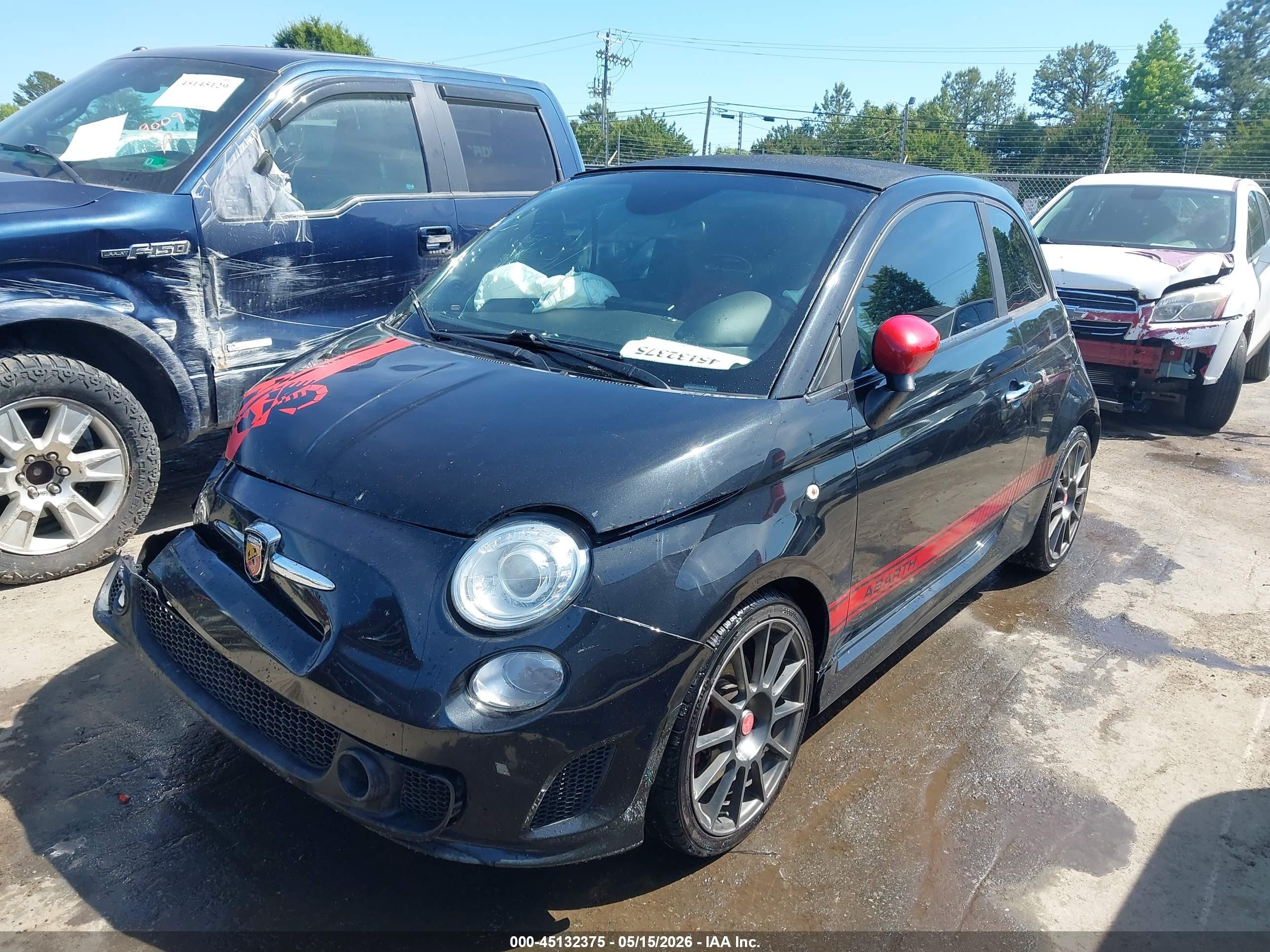 2013 Fiat 500c Abarth Black vin: 3C3CFFJH3DT666950