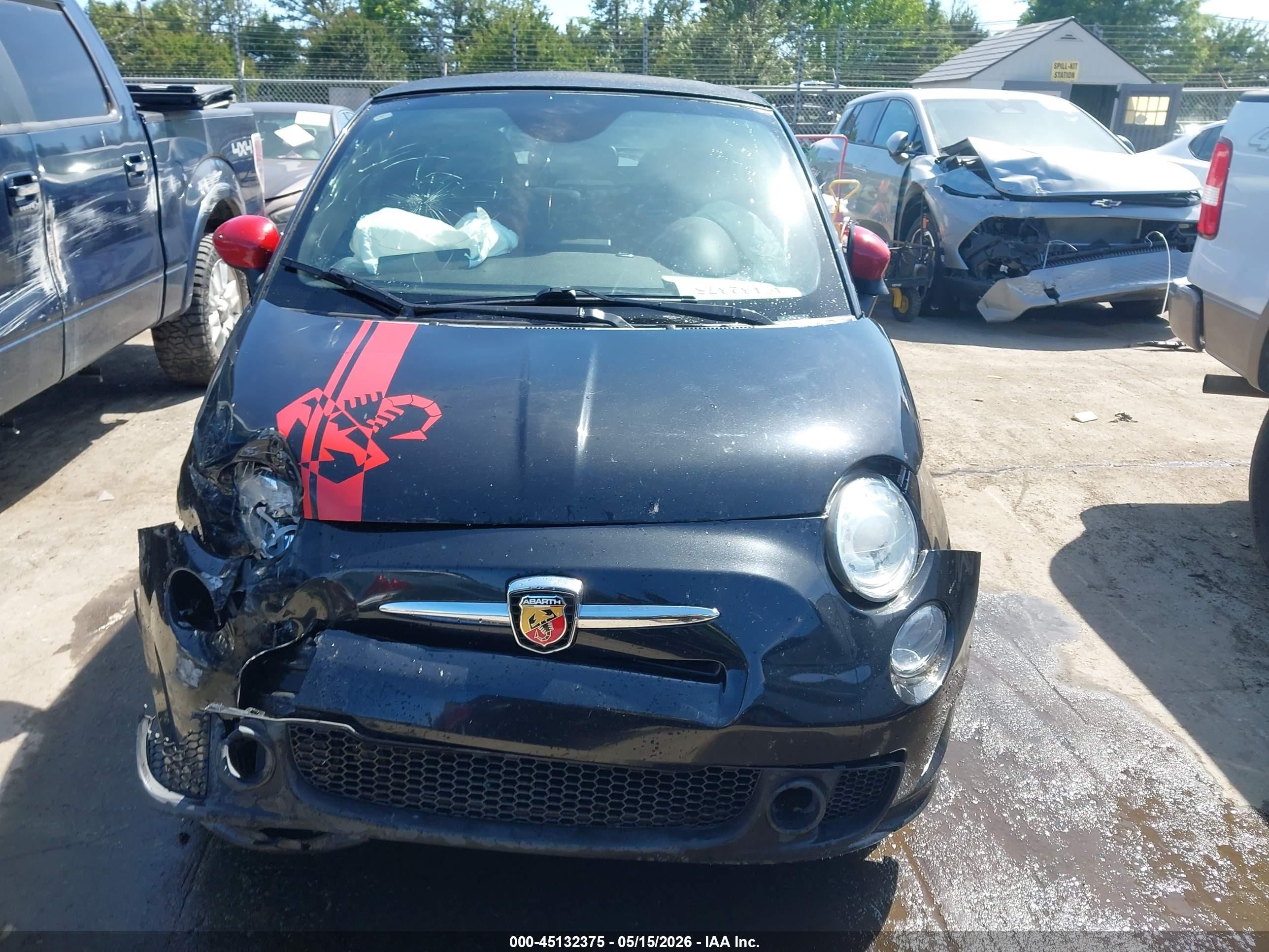 2013 Fiat 500c Abarth Black vin: 3C3CFFJH3DT666950