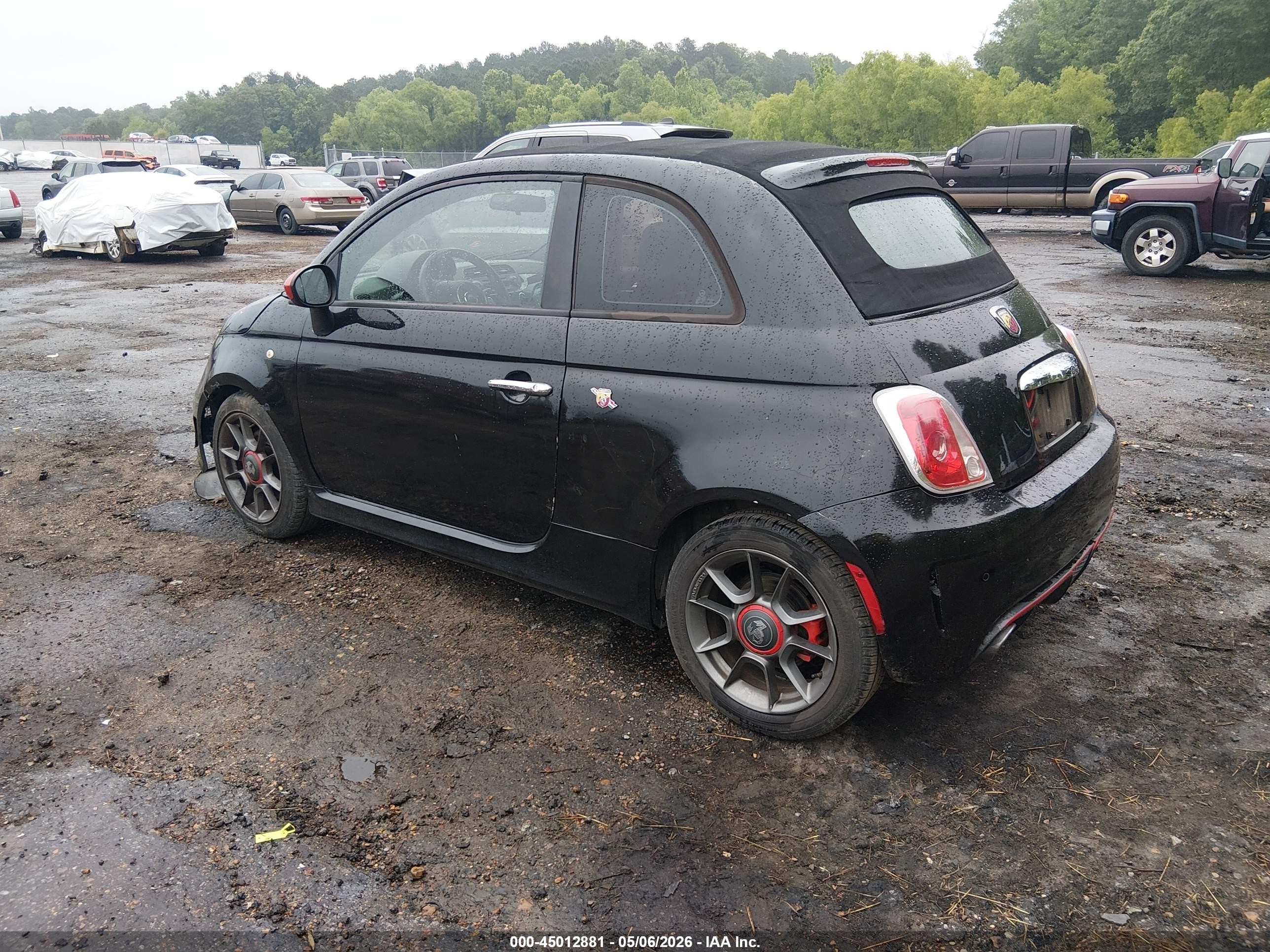 2013 Fiat 500c Abarth Черный vin: 3C3CFFJH3DT742988