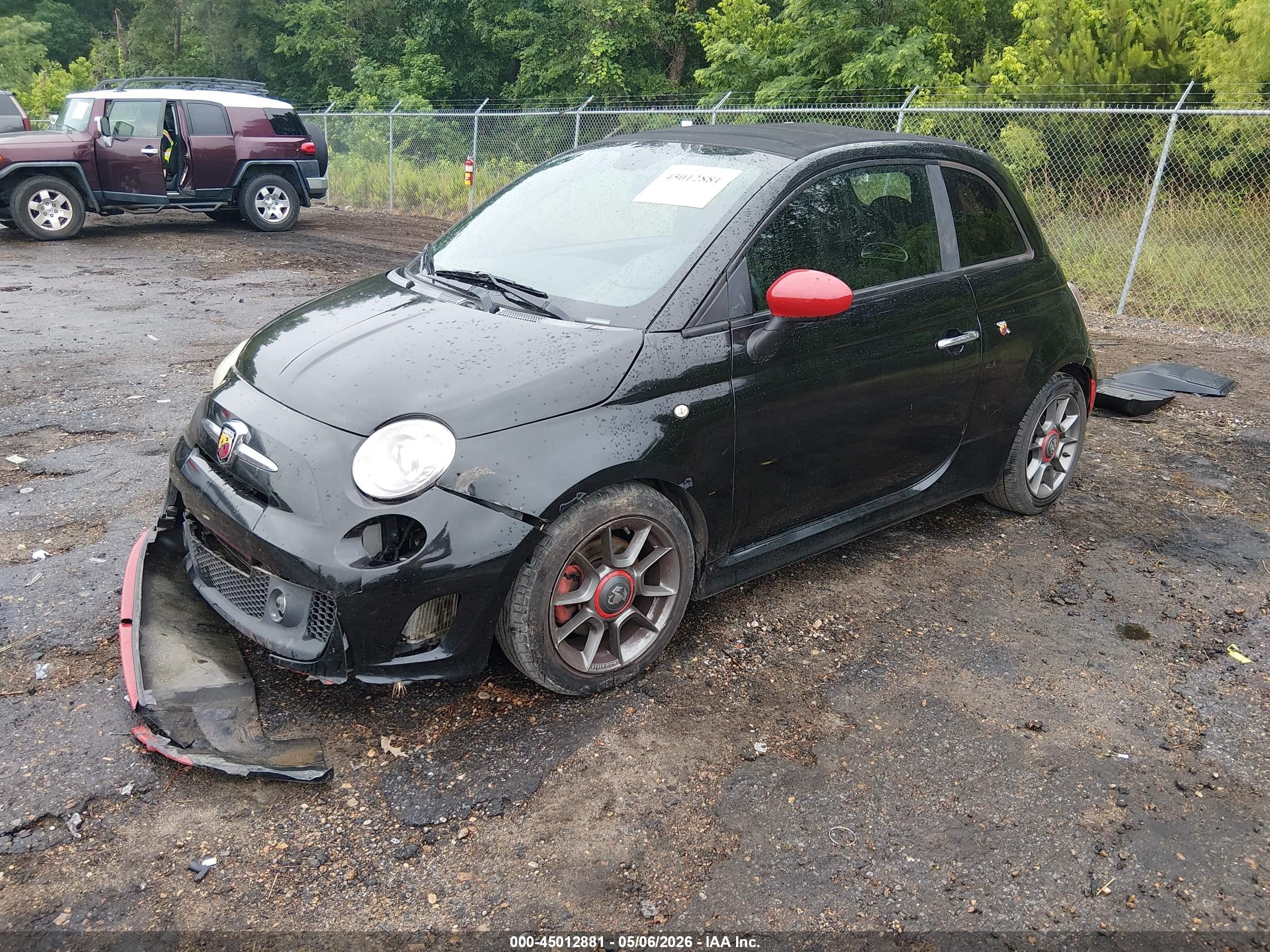 2013 Fiat 500c Abarth Черный vin: 3C3CFFJH3DT742988