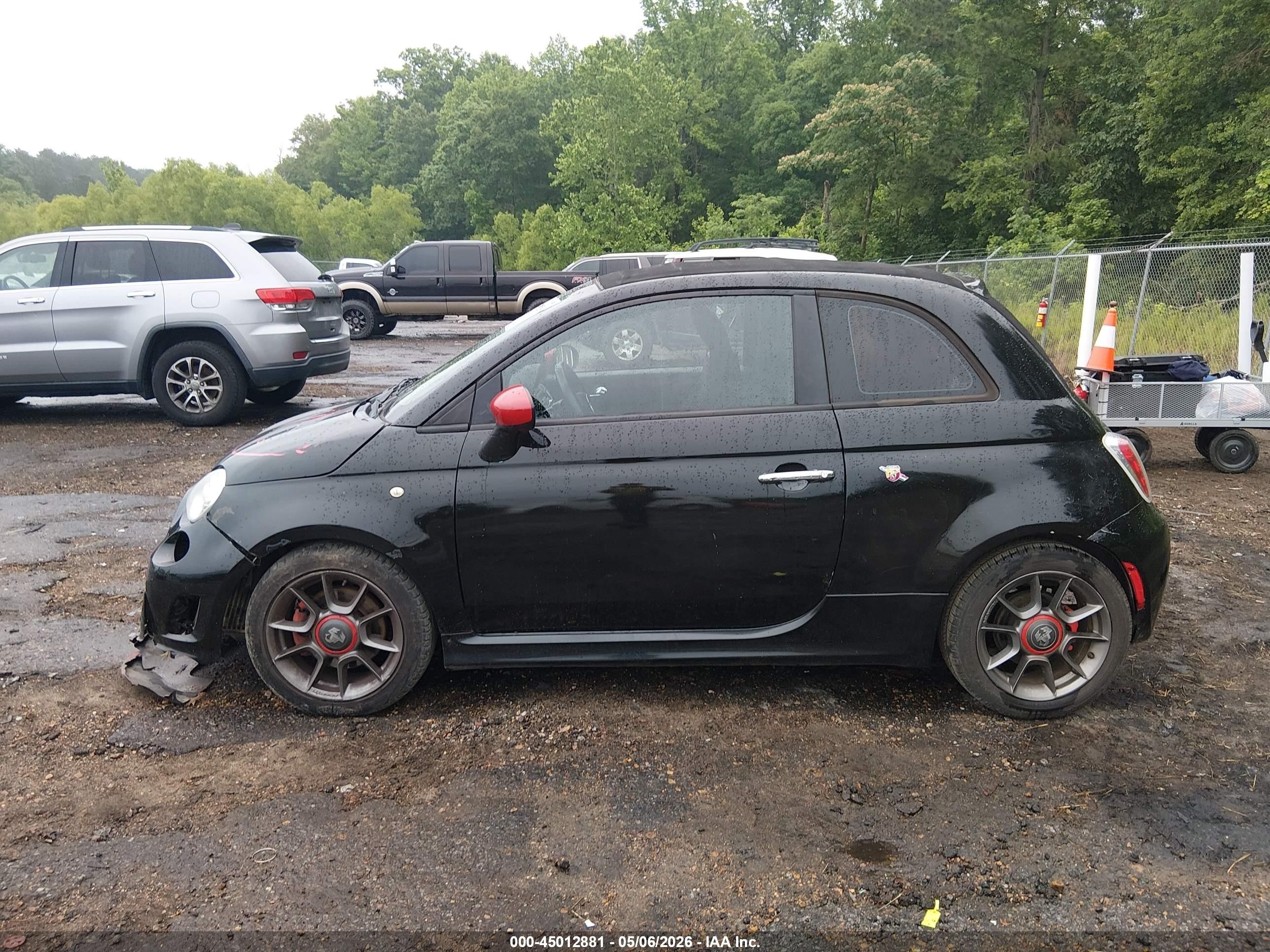 2013 Fiat 500c Abarth Черный vin: 3C3CFFJH3DT742988