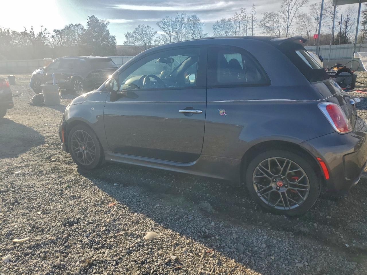 2015 Fiat 500 Abarth Gray vin: 3C3CFFJH3FT643056