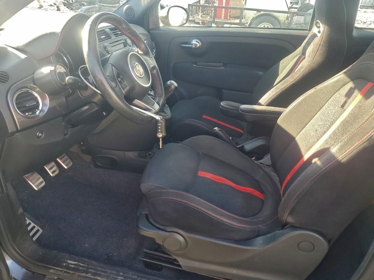 2015 Fiat 500 Abarth Gray vin: 3C3CFFJH3FT643056
