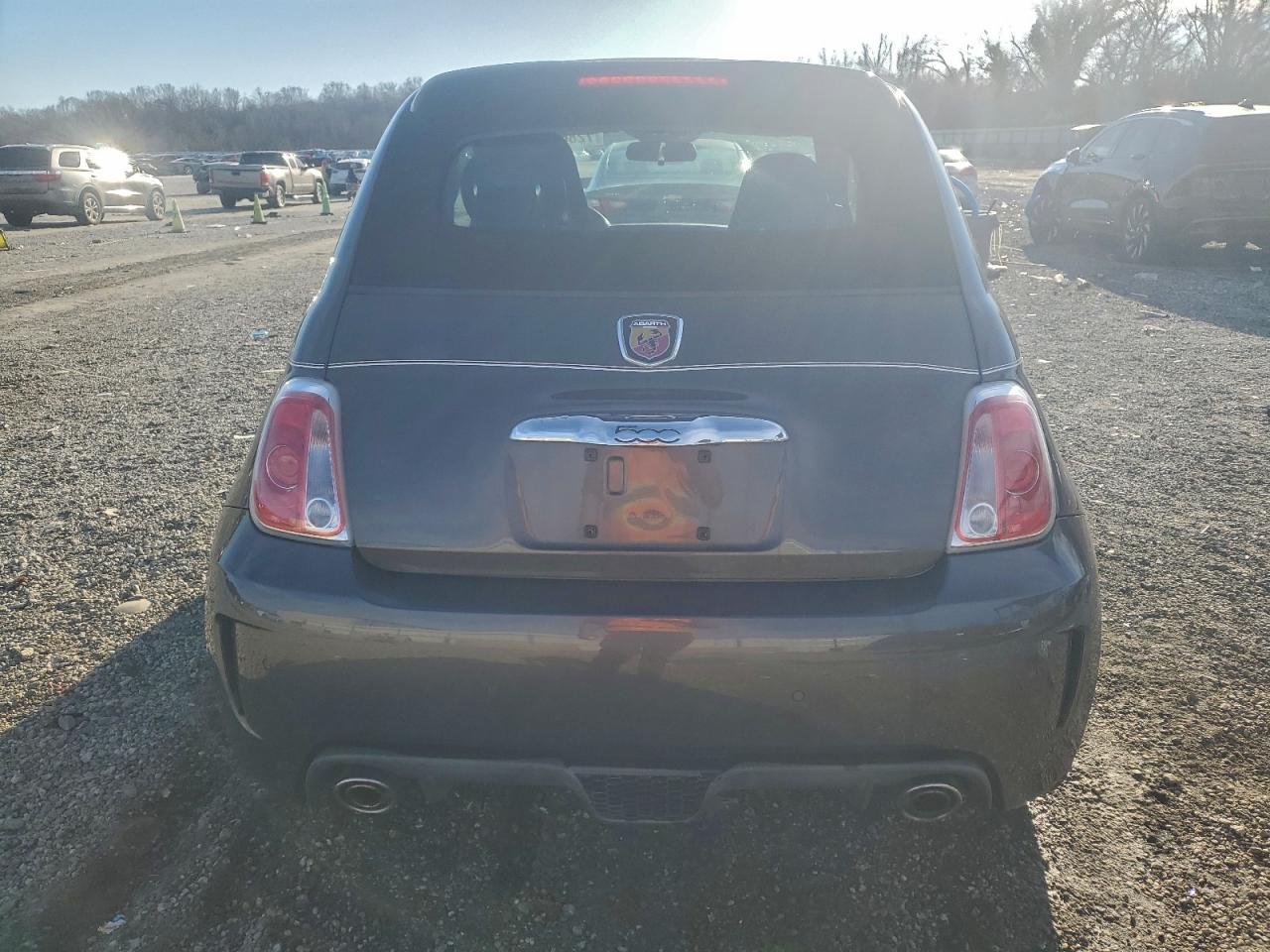 2015 Fiat 500 Abarth Gray vin: 3C3CFFJH3FT643056