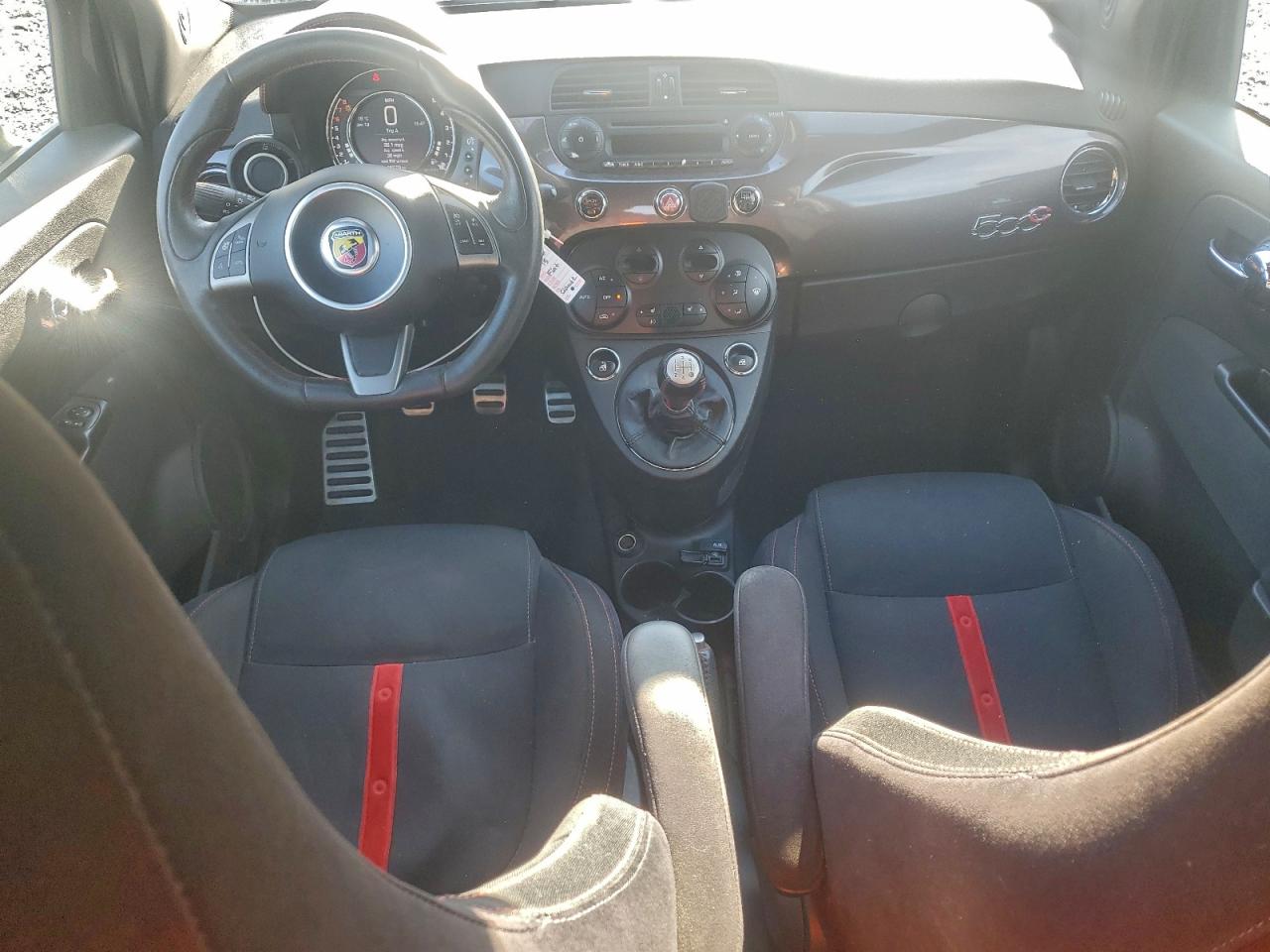 2015 Fiat 500 Abarth Gray vin: 3C3CFFJH3FT643056