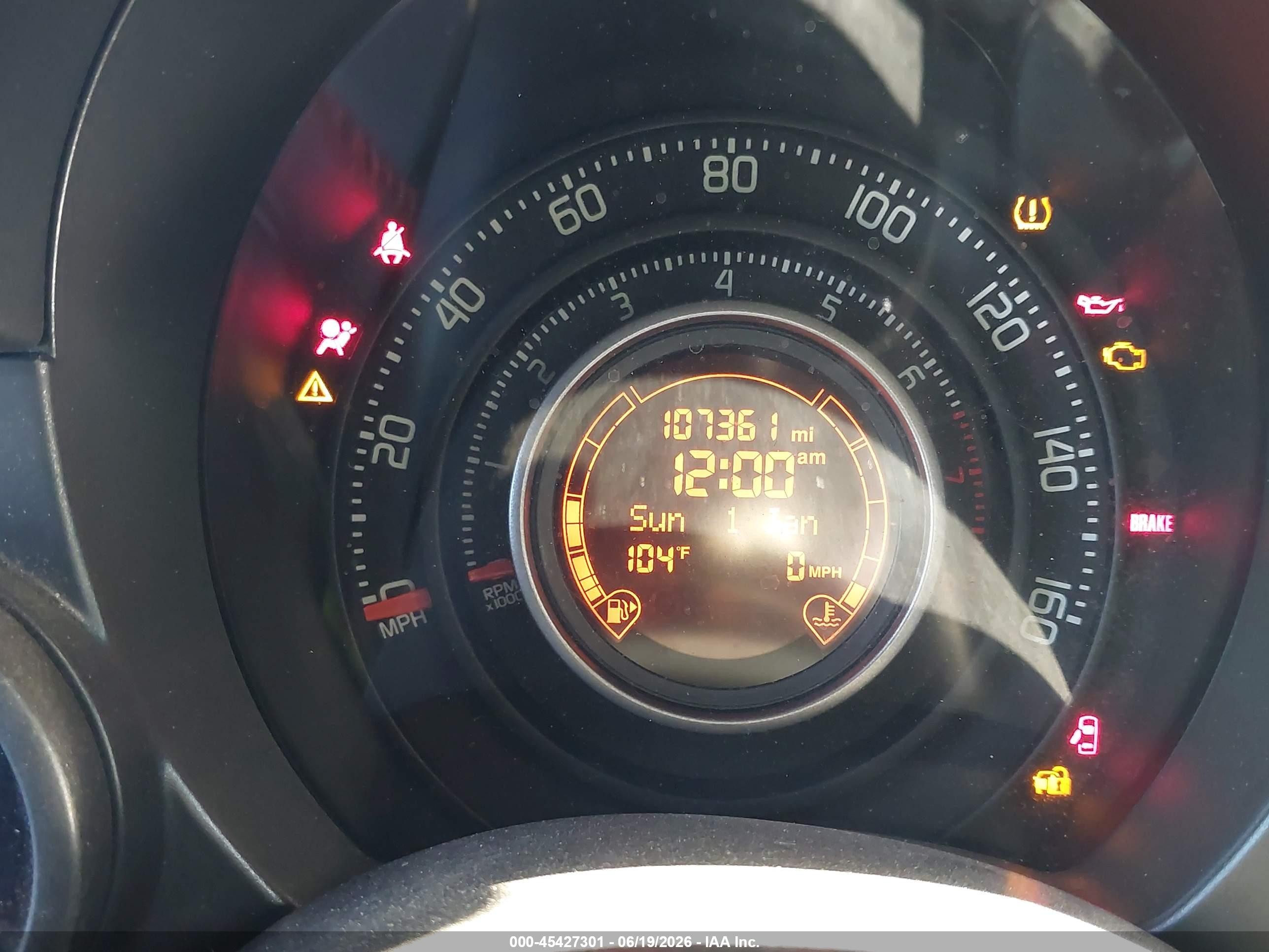 2013 Fiat 500c Abarth Gray vin: 3C3CFFJH6DT741950