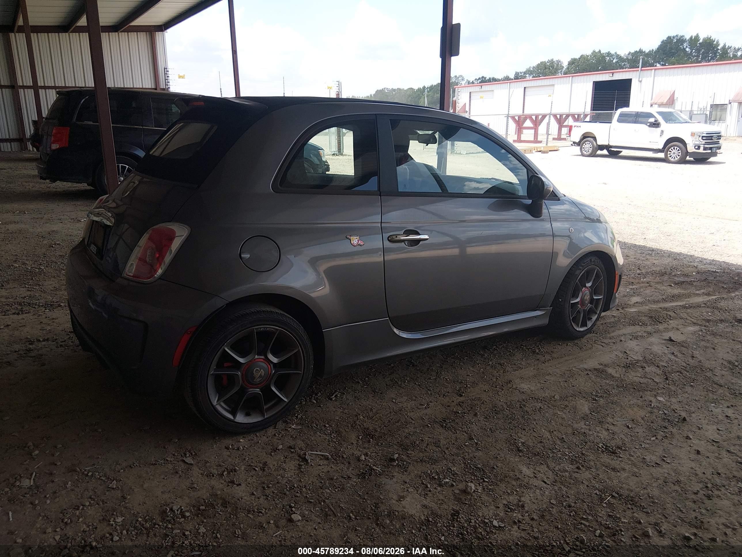 2013 Fiat 500c Abarth Gray vin: 3C3CFFJH9DT718551