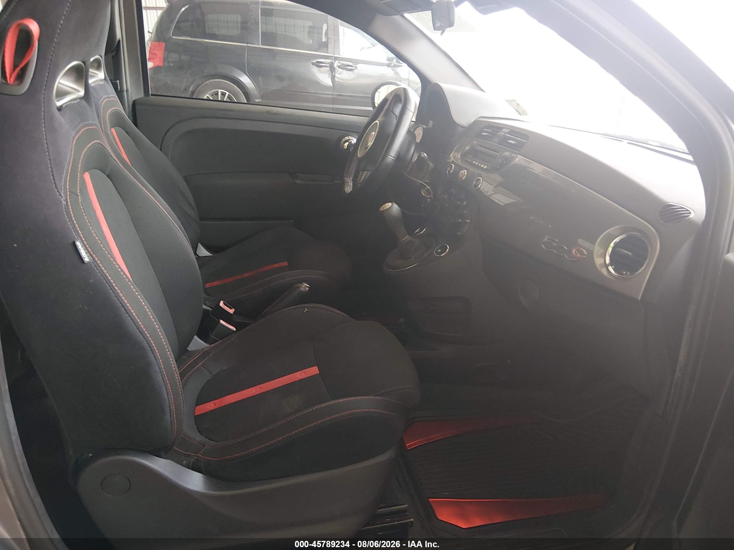 2013 Fiat 500c Abarth Gray vin: 3C3CFFJH9DT718551